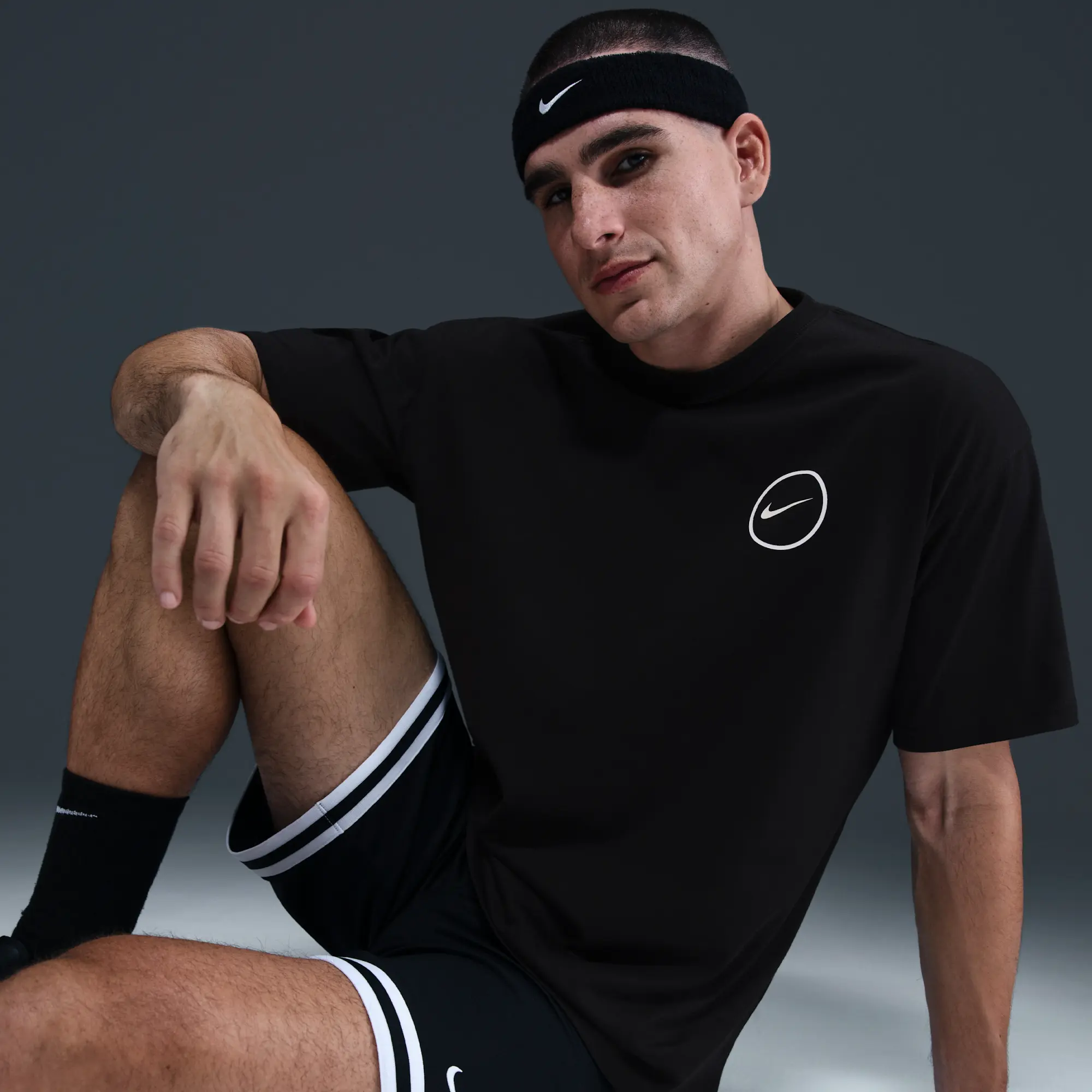 Nike Men's Max90 Basketball T-Shirt - Black - Cotton
