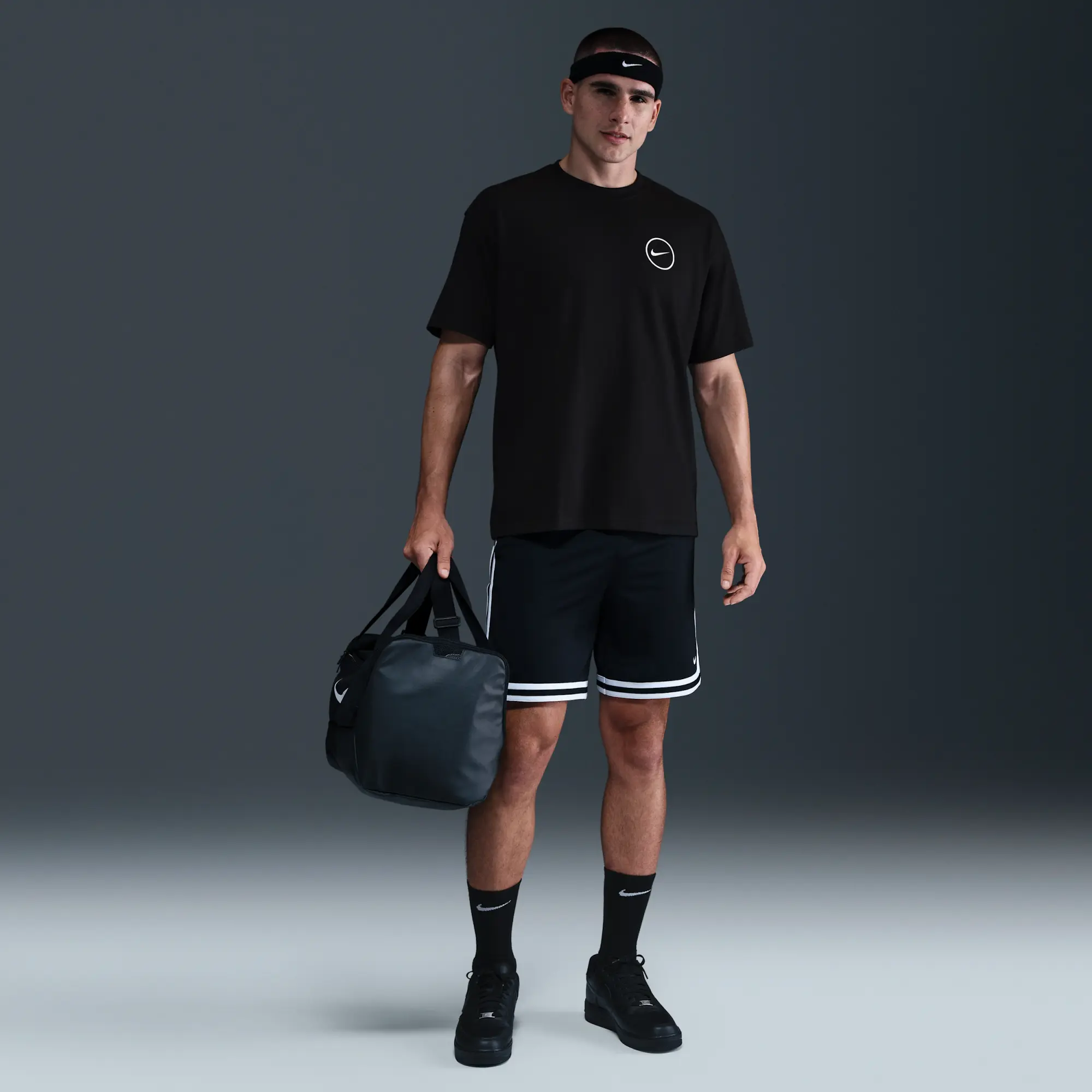 Nike Men's Max90 Basketball T-Shirt - Black - Cotton