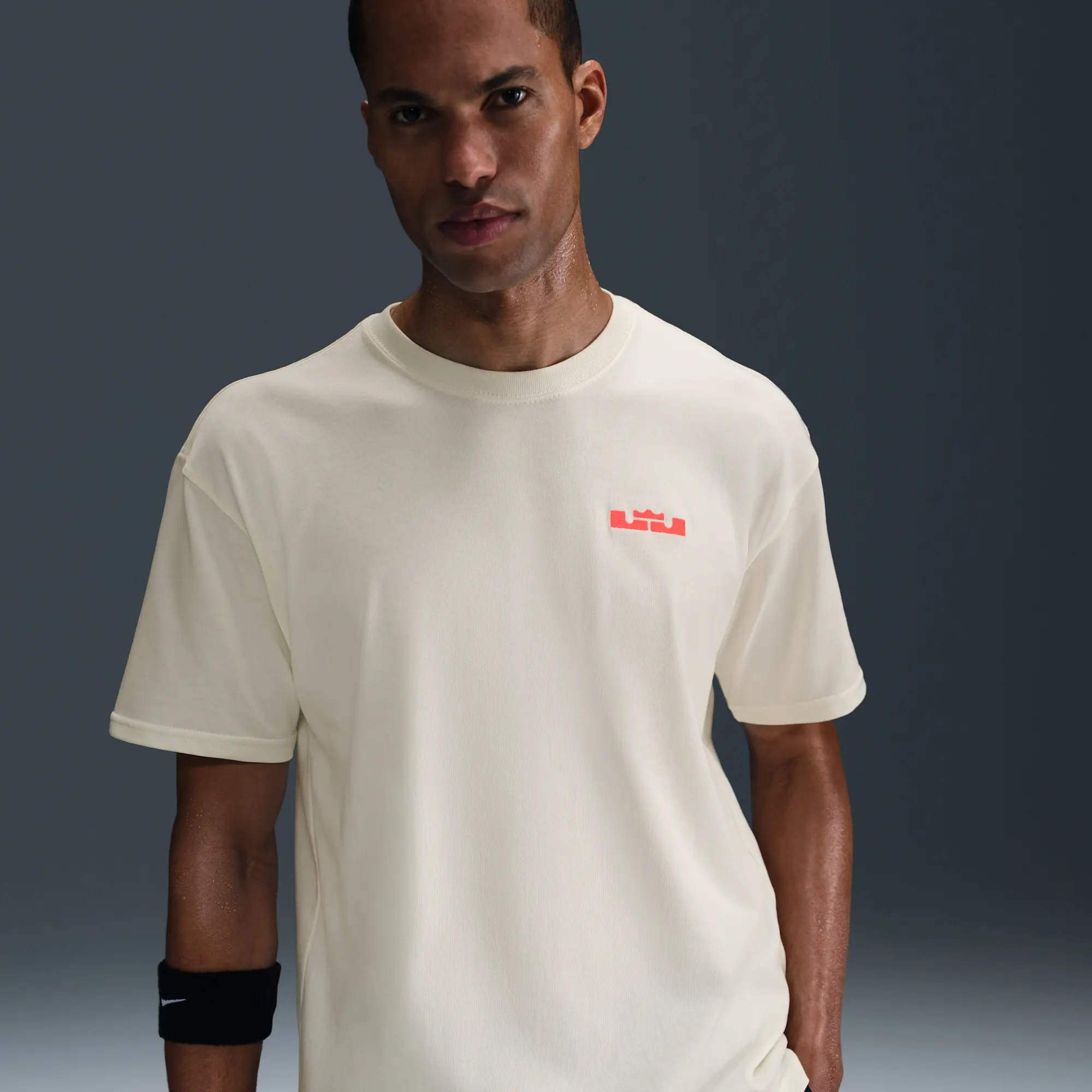 Nike LeBron Men's Max90 T-Shirt - White - Cotton