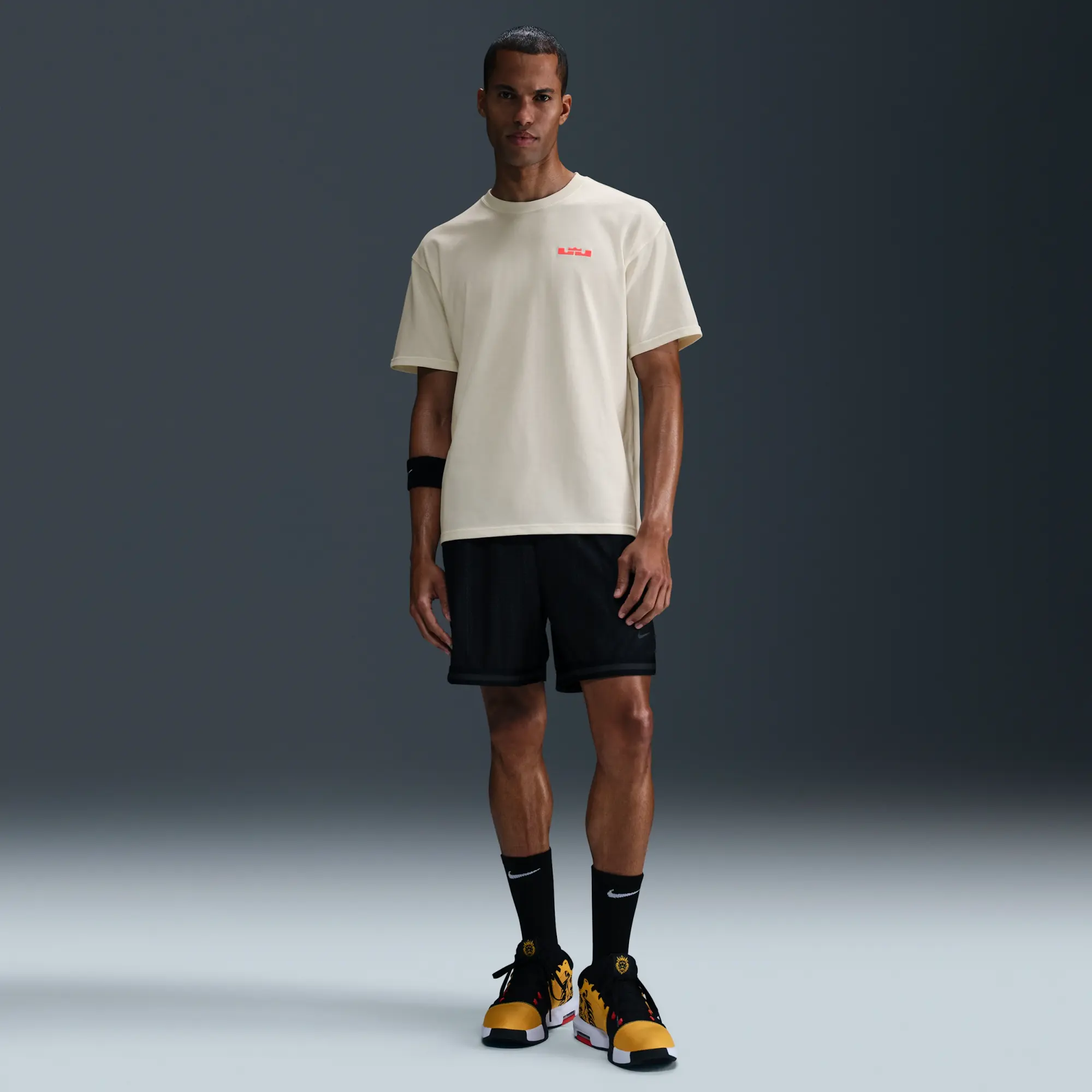 Nike LeBron Men's Max90 T-Shirt - White - Cotton