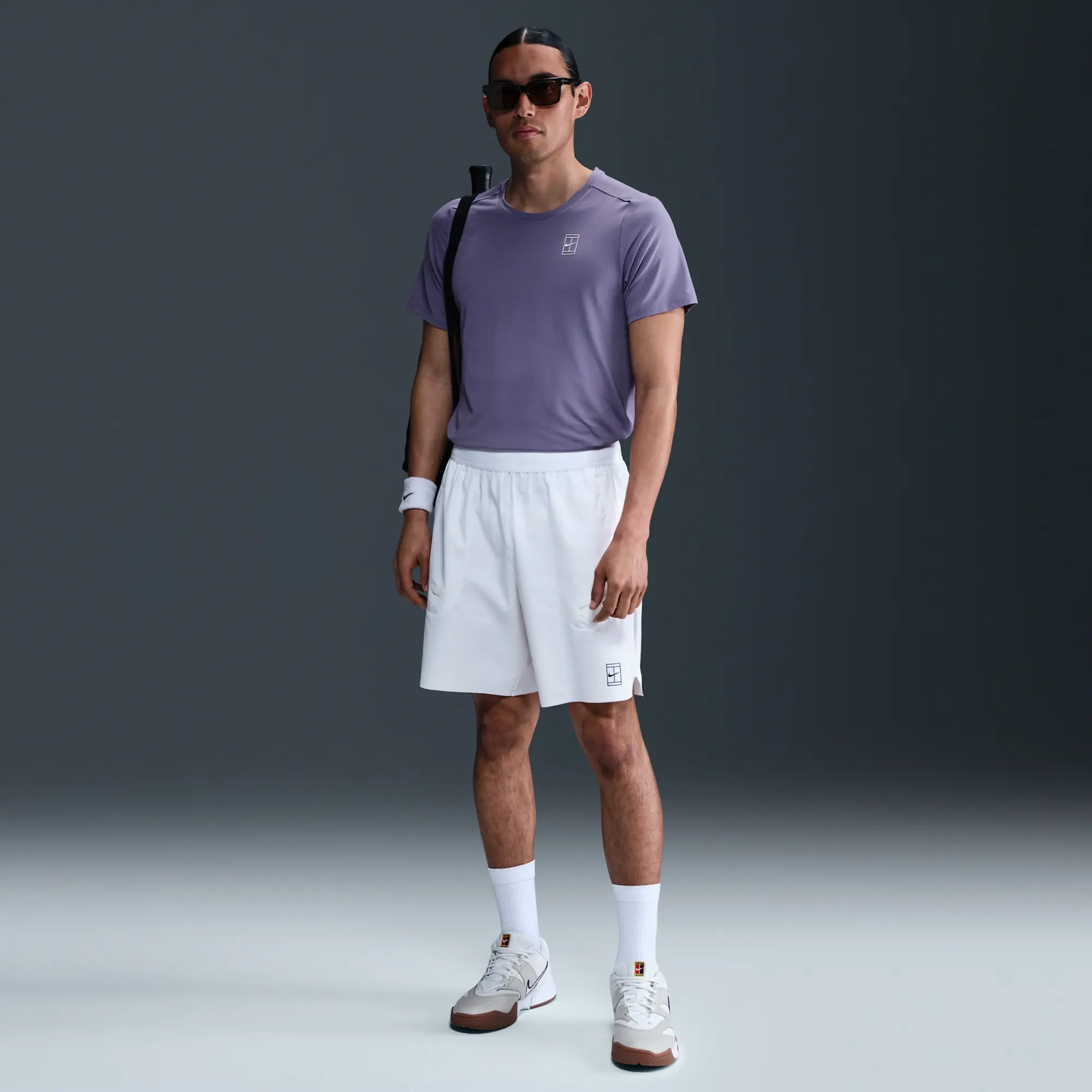 NikeCourt Advantage Men's Top - Purple - Polyester/Elastane