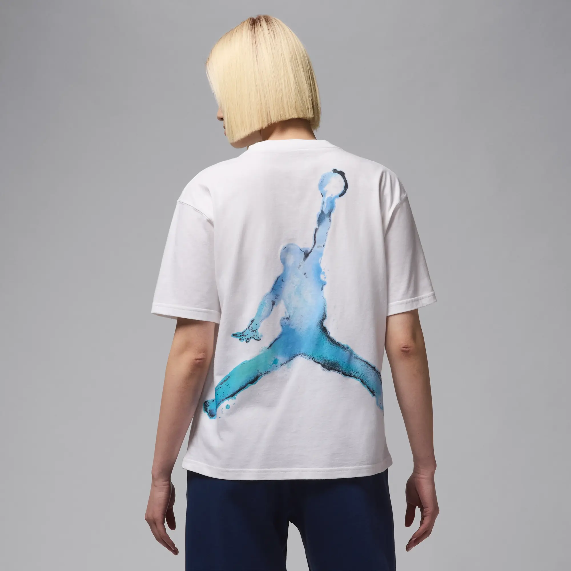 Nike Jordan Women's Graphic T-Shirt - White - Cotton