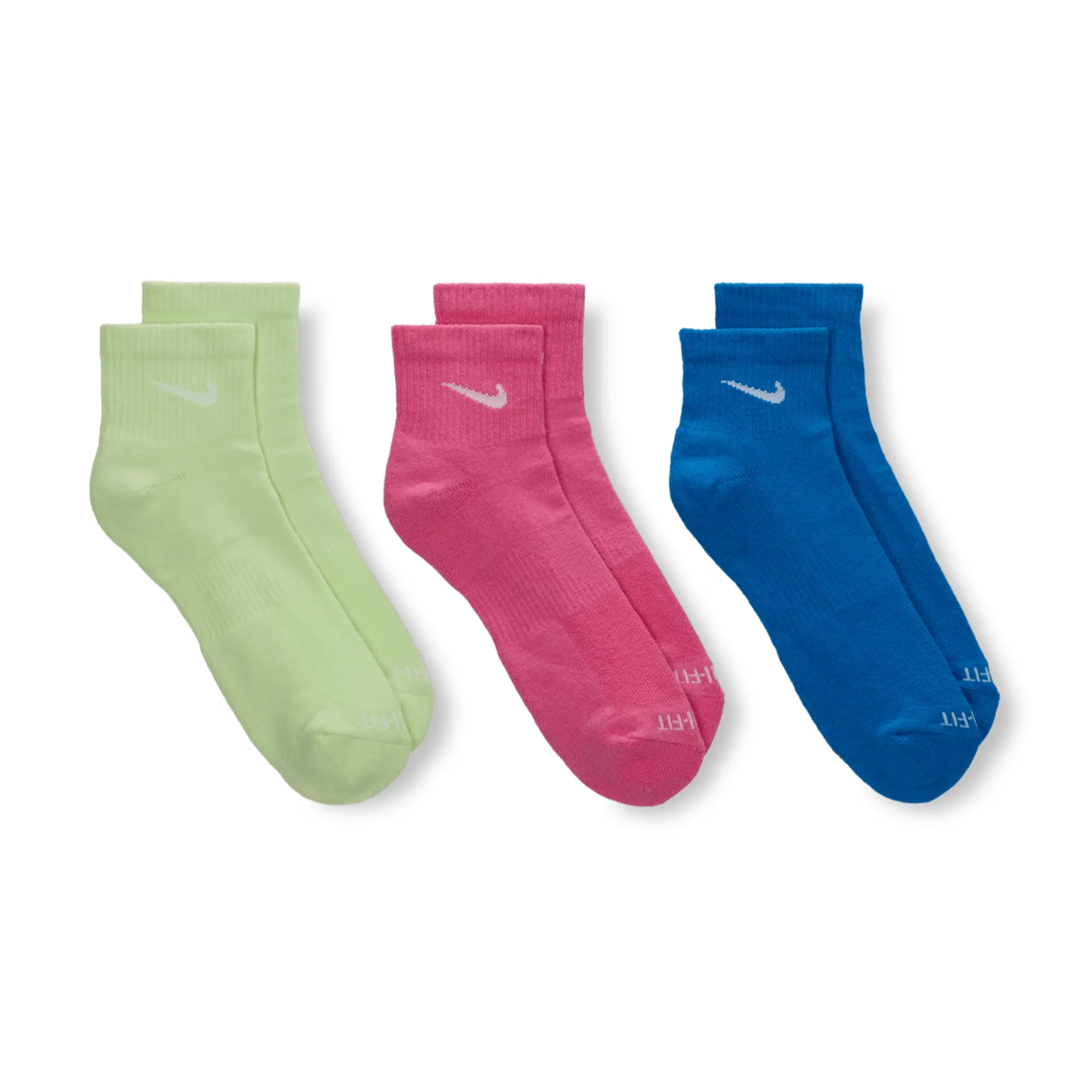 Nike Everyday Plus Cushioned Training Ankle Socks (3 Pairs) - Multi-Colour