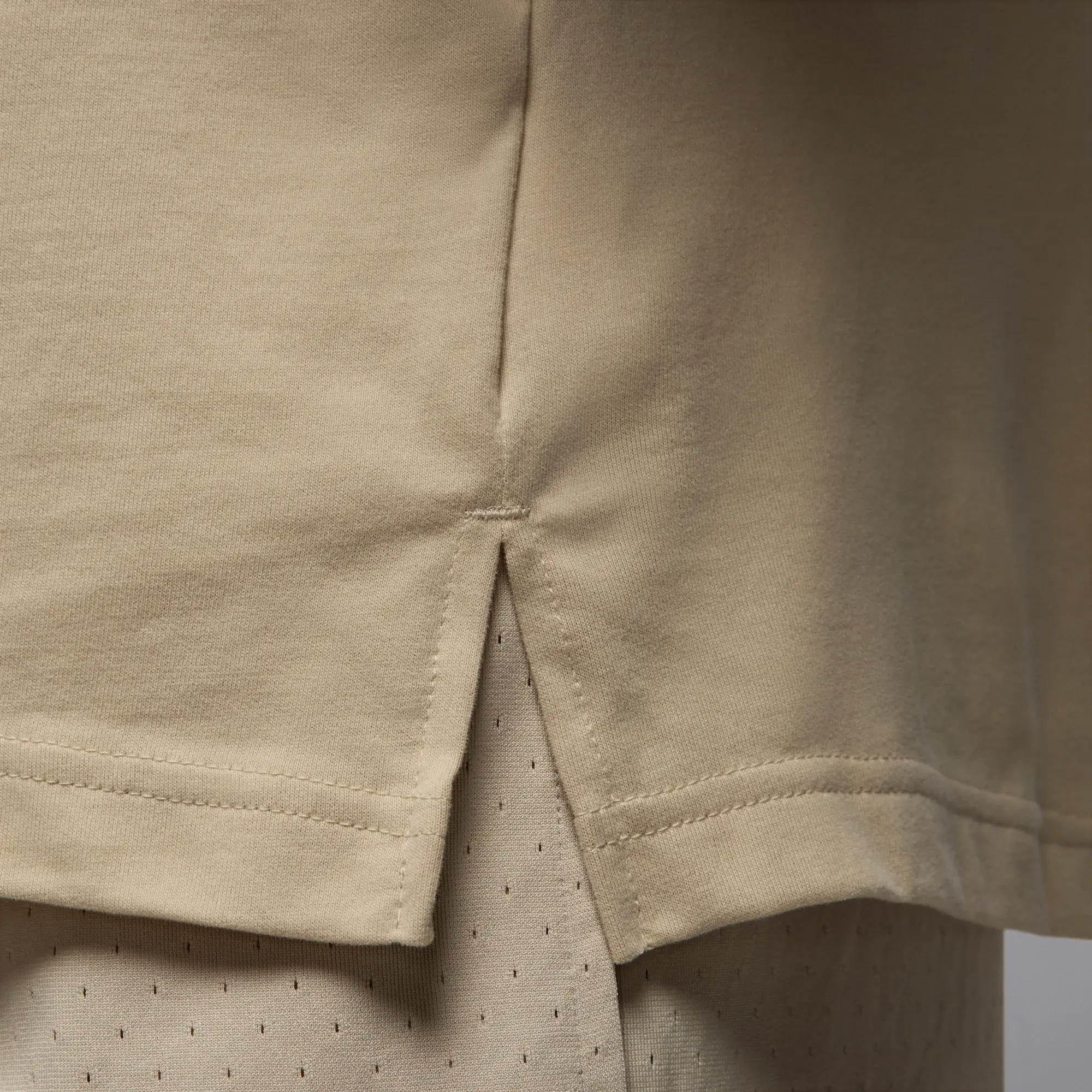Nike Jordan Sport Men's Dri-FIT Short-Sleeve Top - Brown - Cotton/Polyester