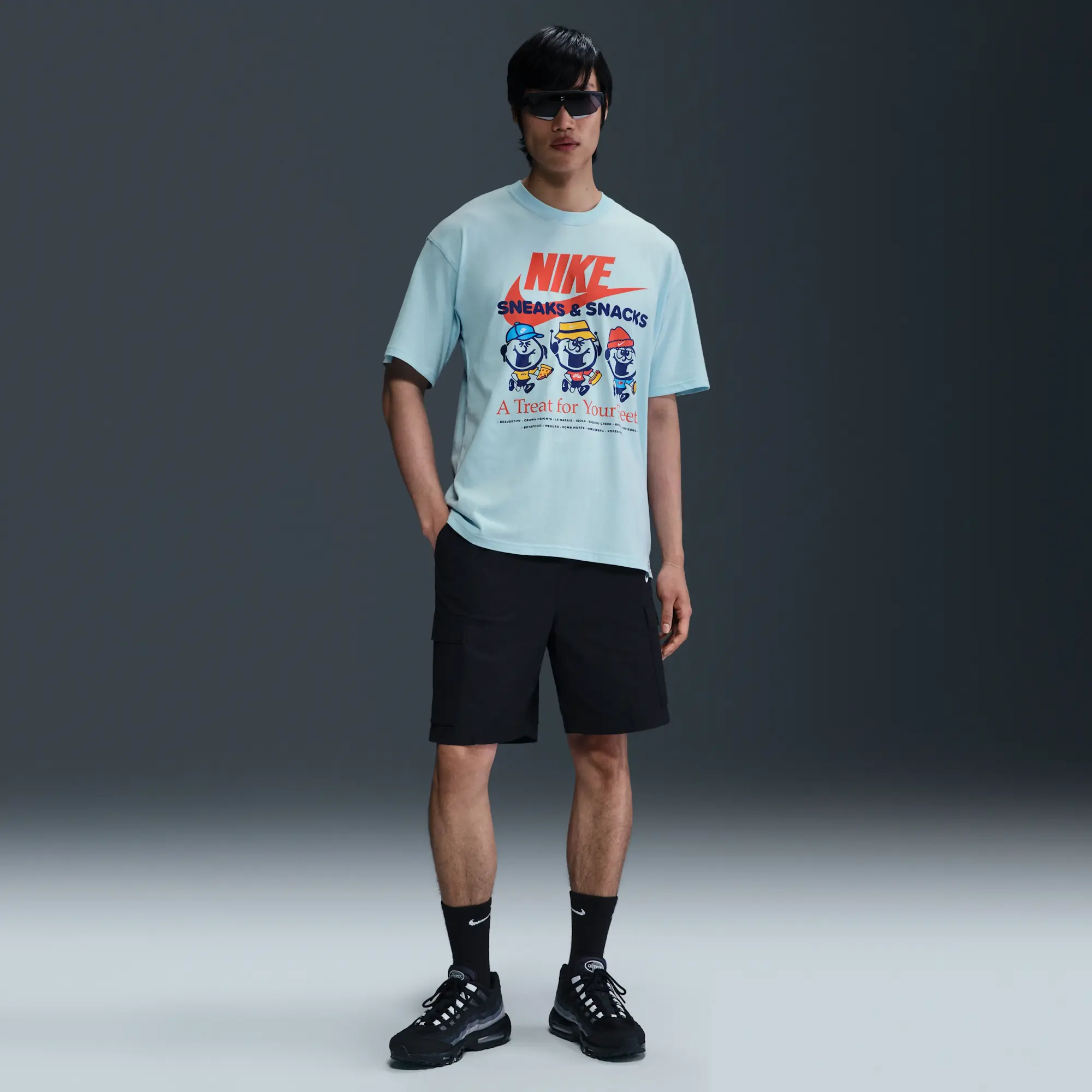 Nike Sportswear Max90 T-Shirt - Blue - Cotton