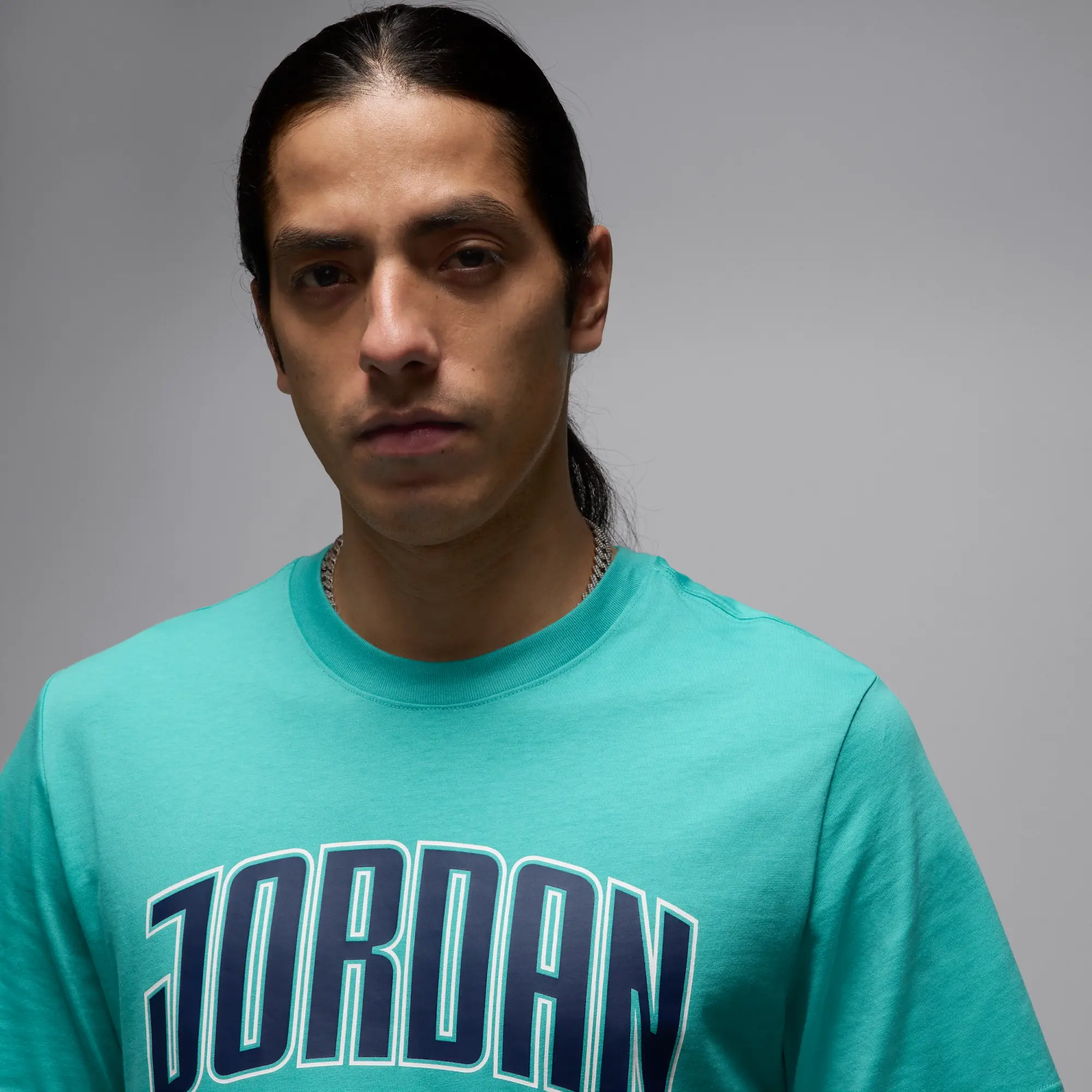 Nike Jordan Men's T-Shirt - Green - Cotton