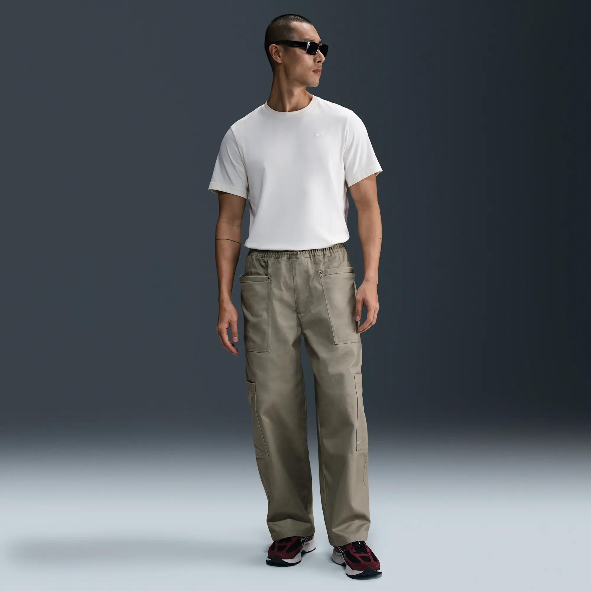 Nike Life Men's Utility Trousers - Green - Cotton