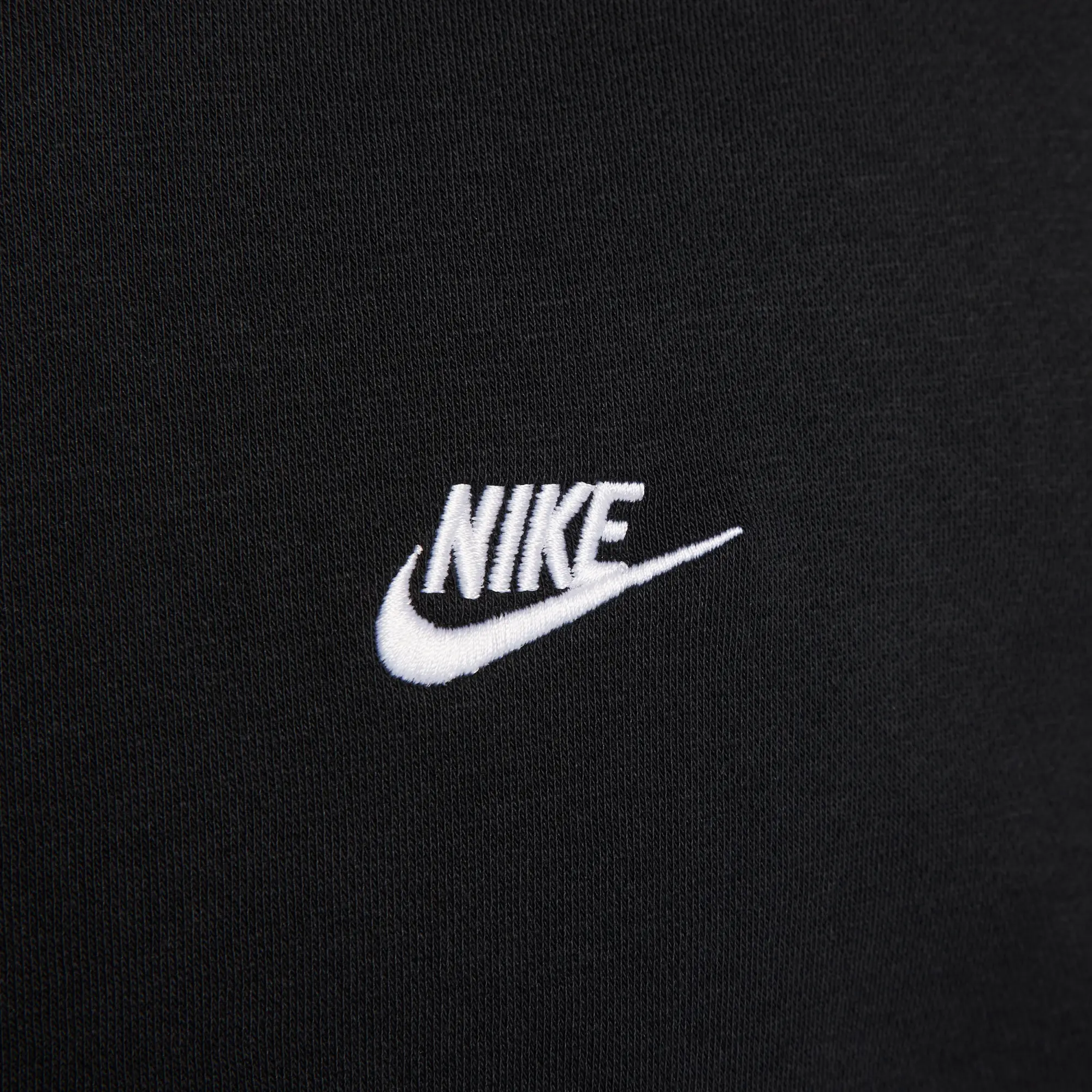 Nike Club Men's Fleece Crew - Black - Cotton/Polyester