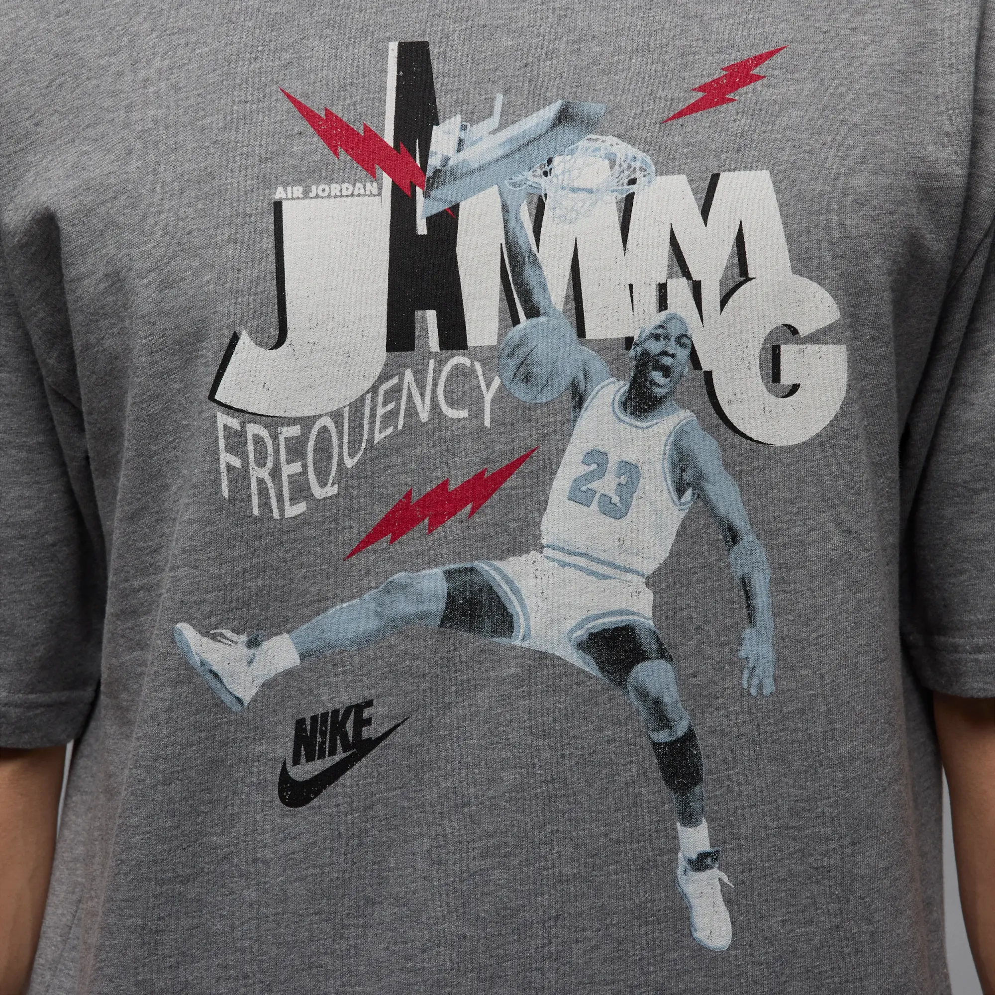 Nike Jordan Brand Men's T-Shirt - Grey - Cotton