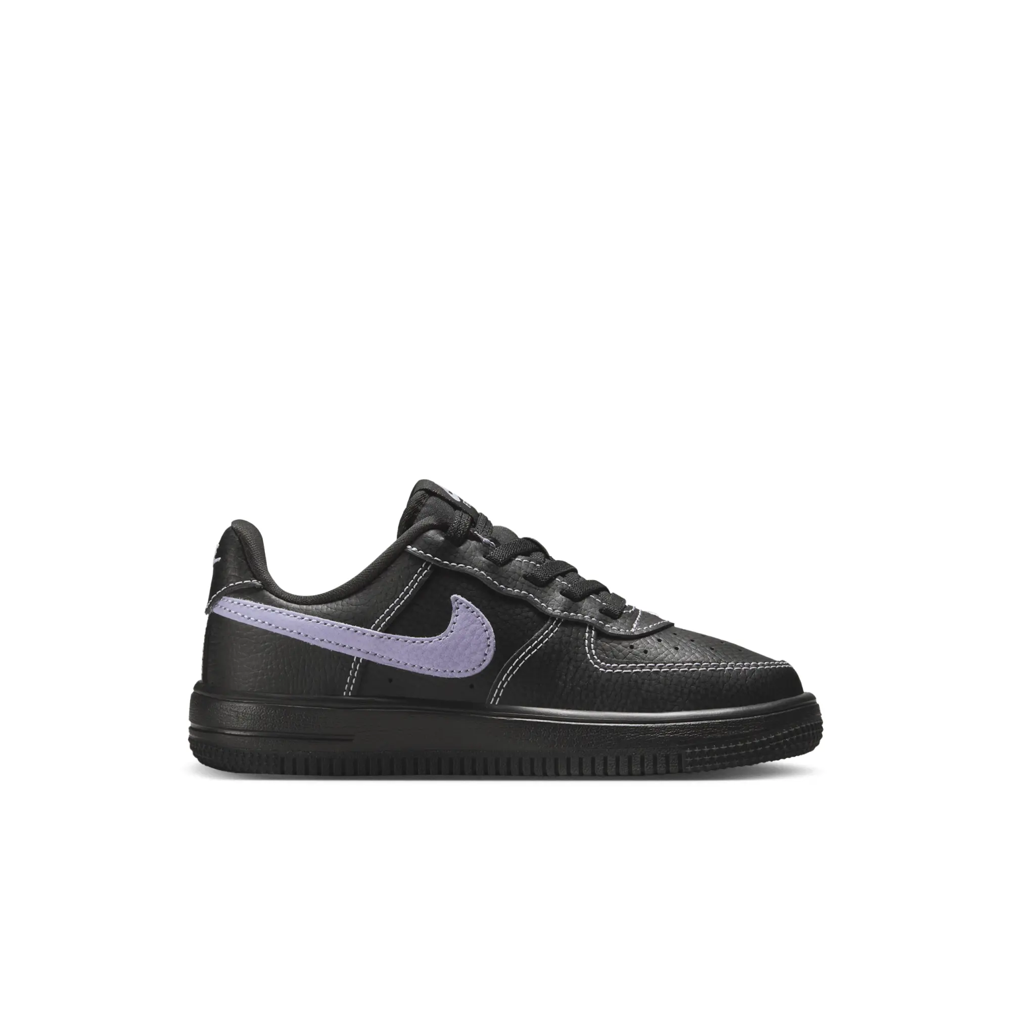 Nike Force 1 Low LV8 EasyOn Younger Kids' Shoes - Black