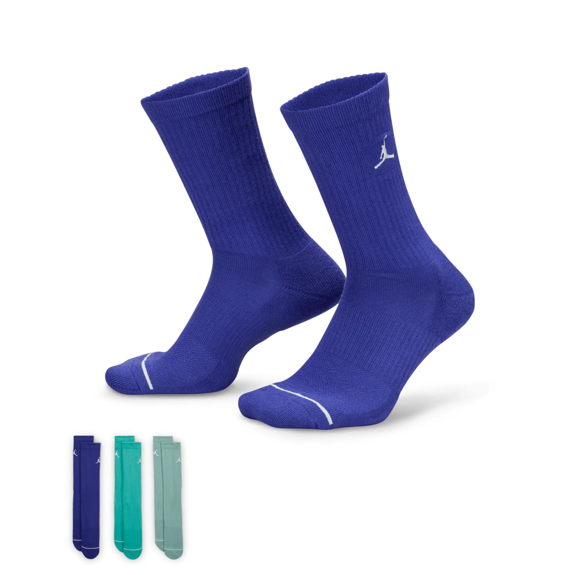 Nike Jordan Everyday Crew Socks (3 pairs) - Multi-Colour