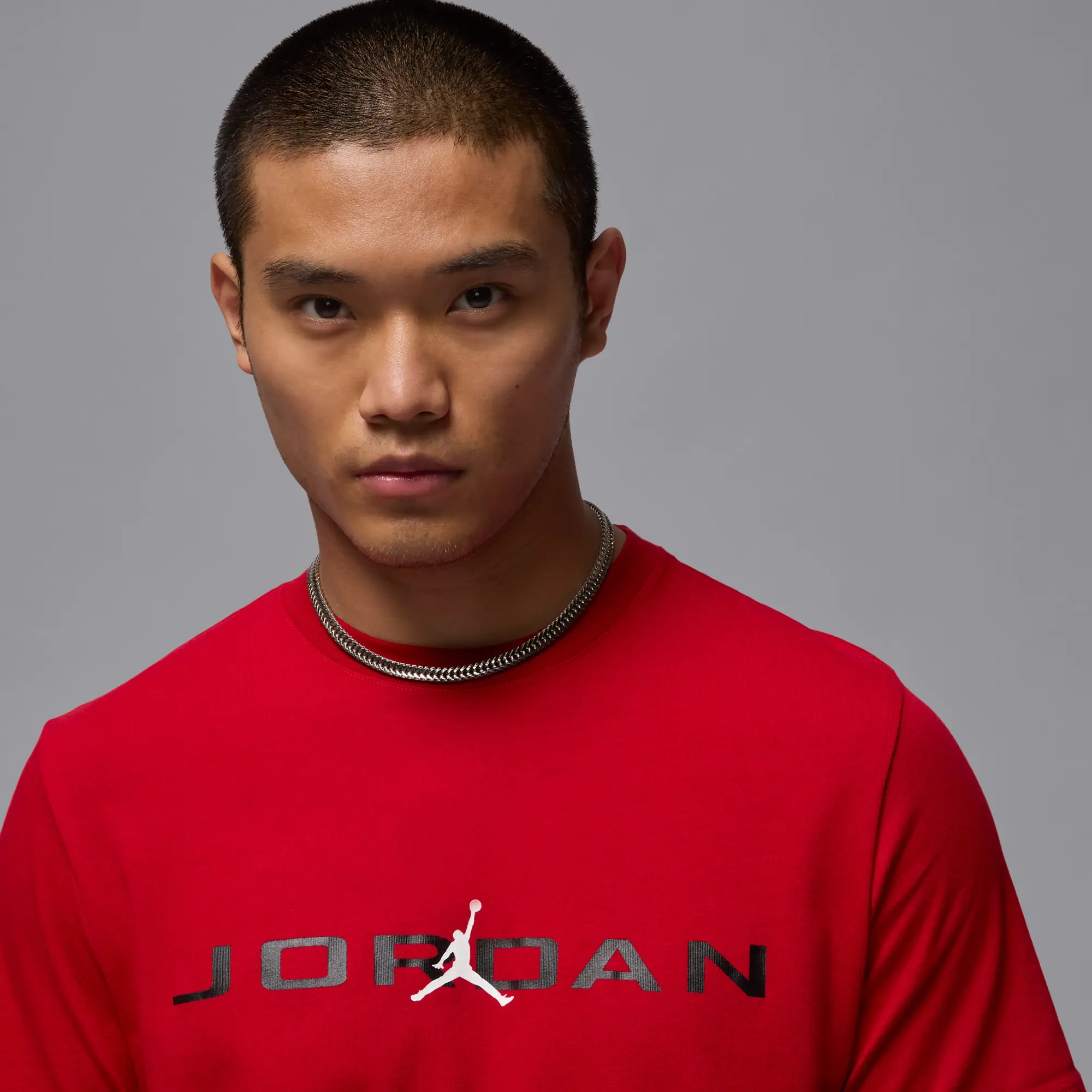 Nike Jordan Air Men's T-Shirt - Red - Cotton