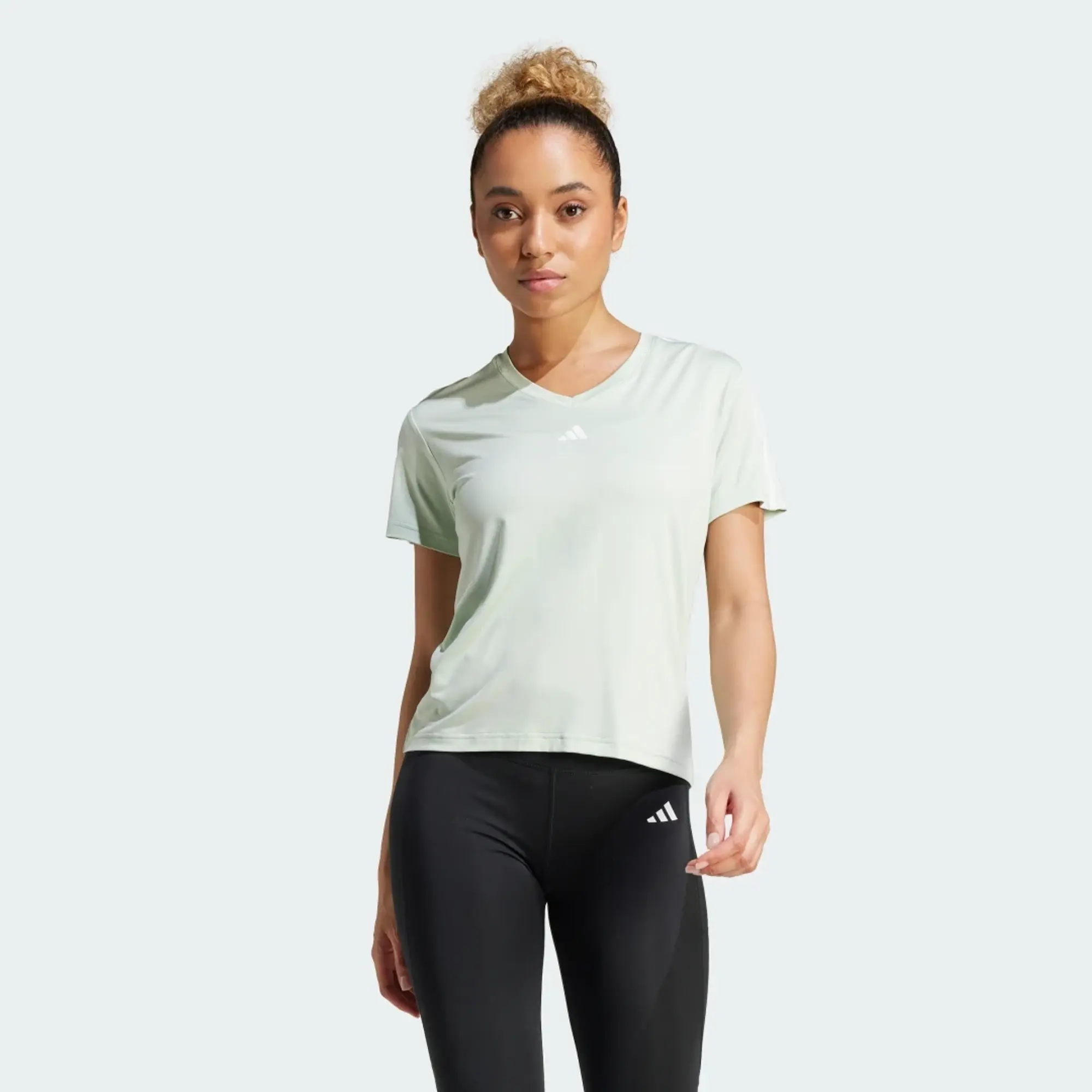 adidas AEROREADY Train Essentials 3-Stripes V-neck T-Shirt