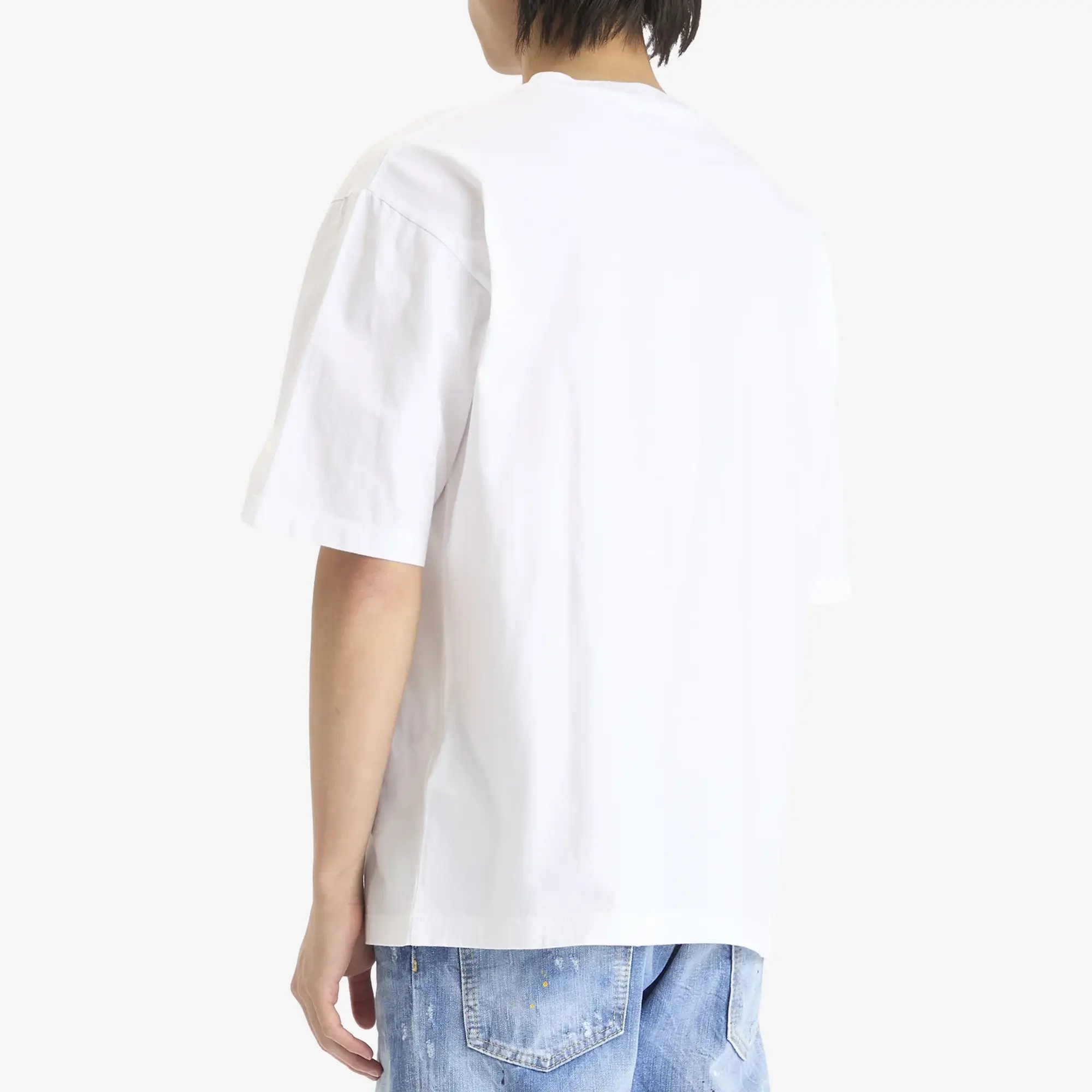 Dsquared2 Men's 3D Logo Loose Fit T-Shirt White