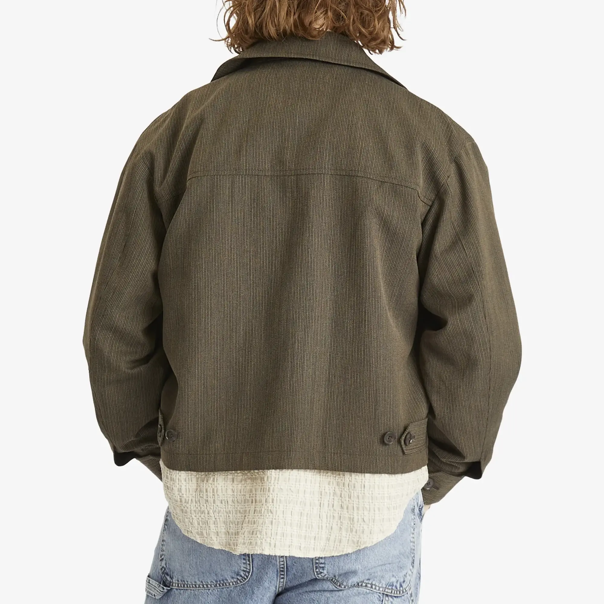 mfpen Men's Mail Zip Jacket Dark Stripe
