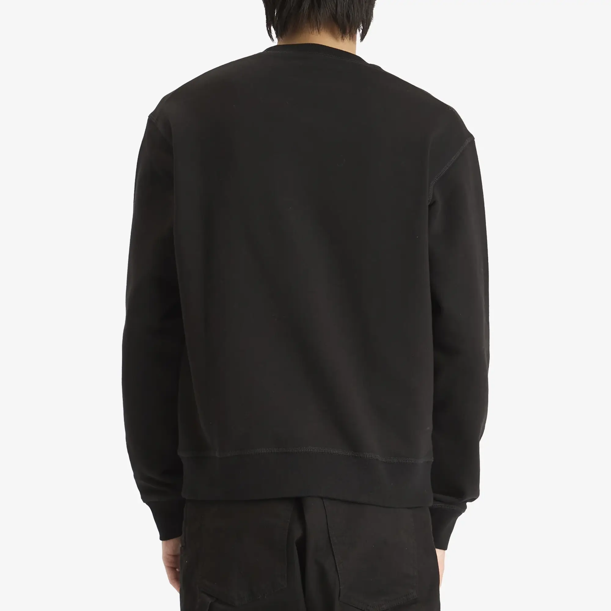 Dsquared2 Men's Flames Logo Cool Fit Crew Sweat Black