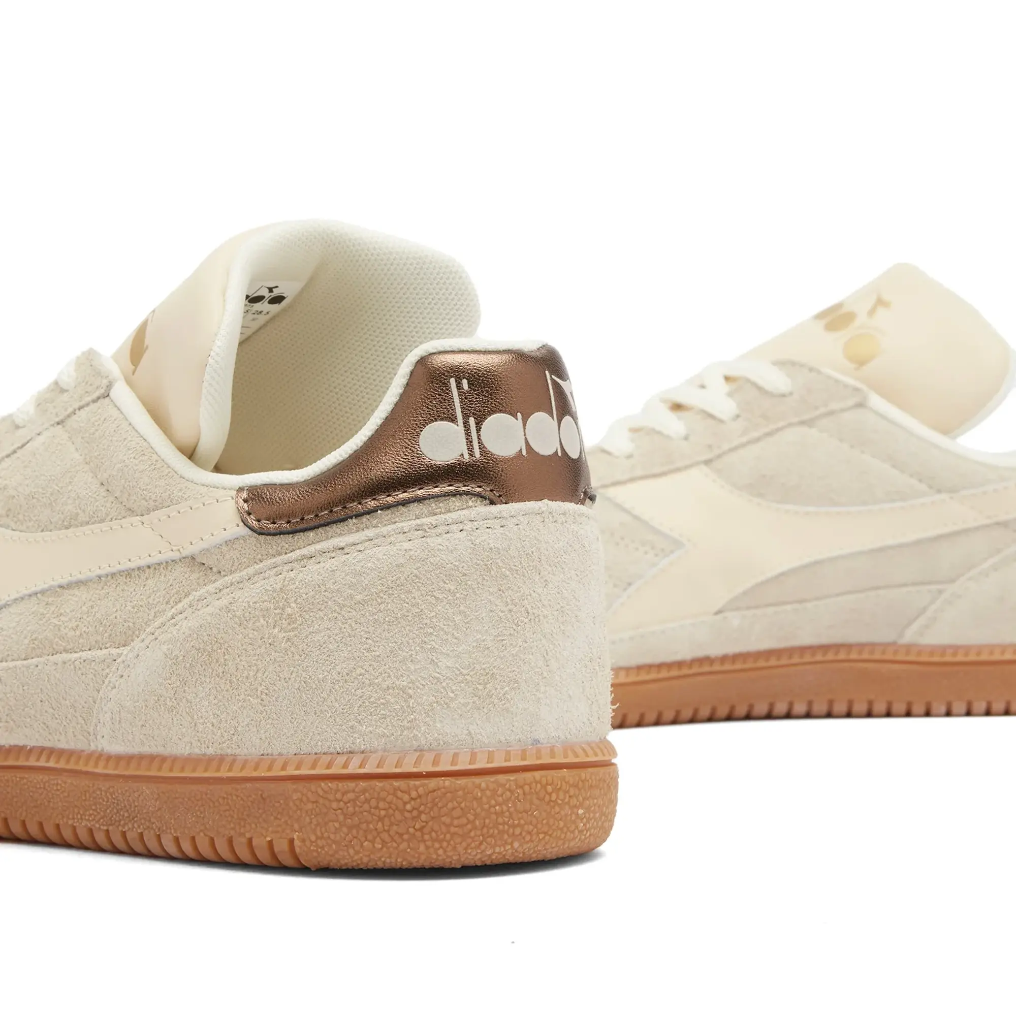 Diadora Gold Indoor Hairy Sneaker Beige Bleached