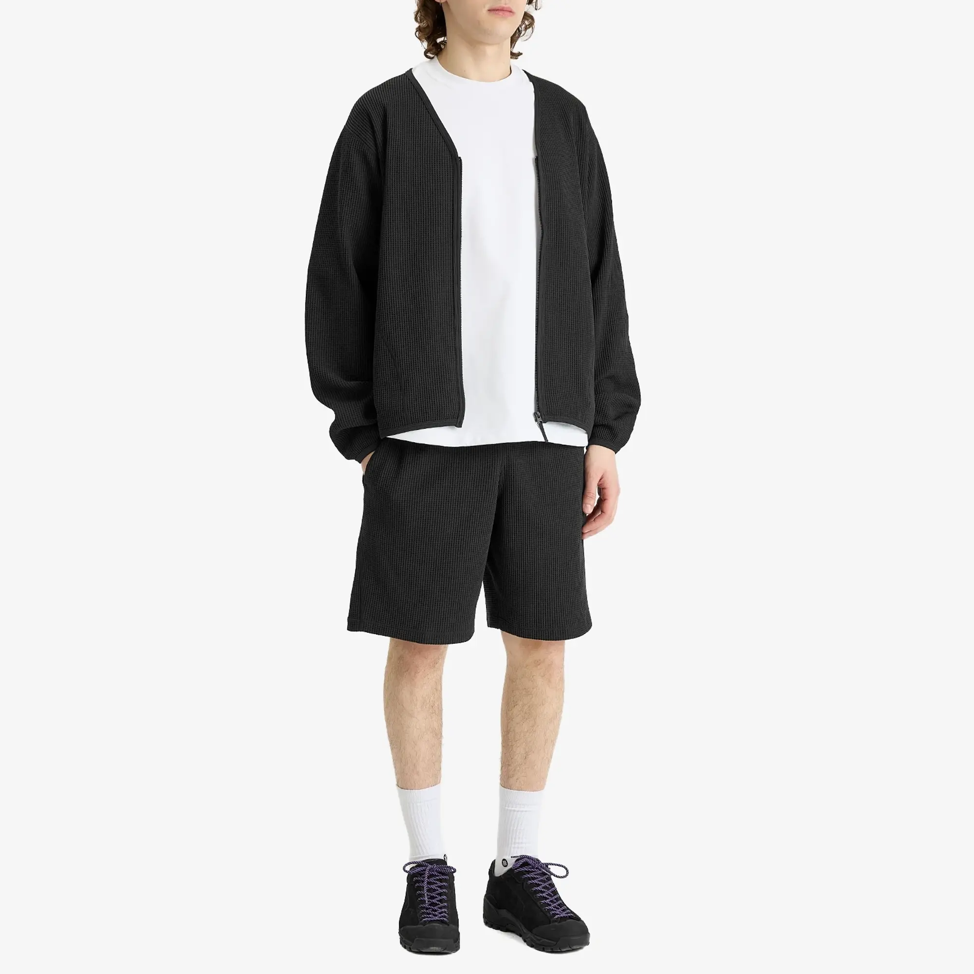 Goldwin Men's Waffle Light Shorts Black