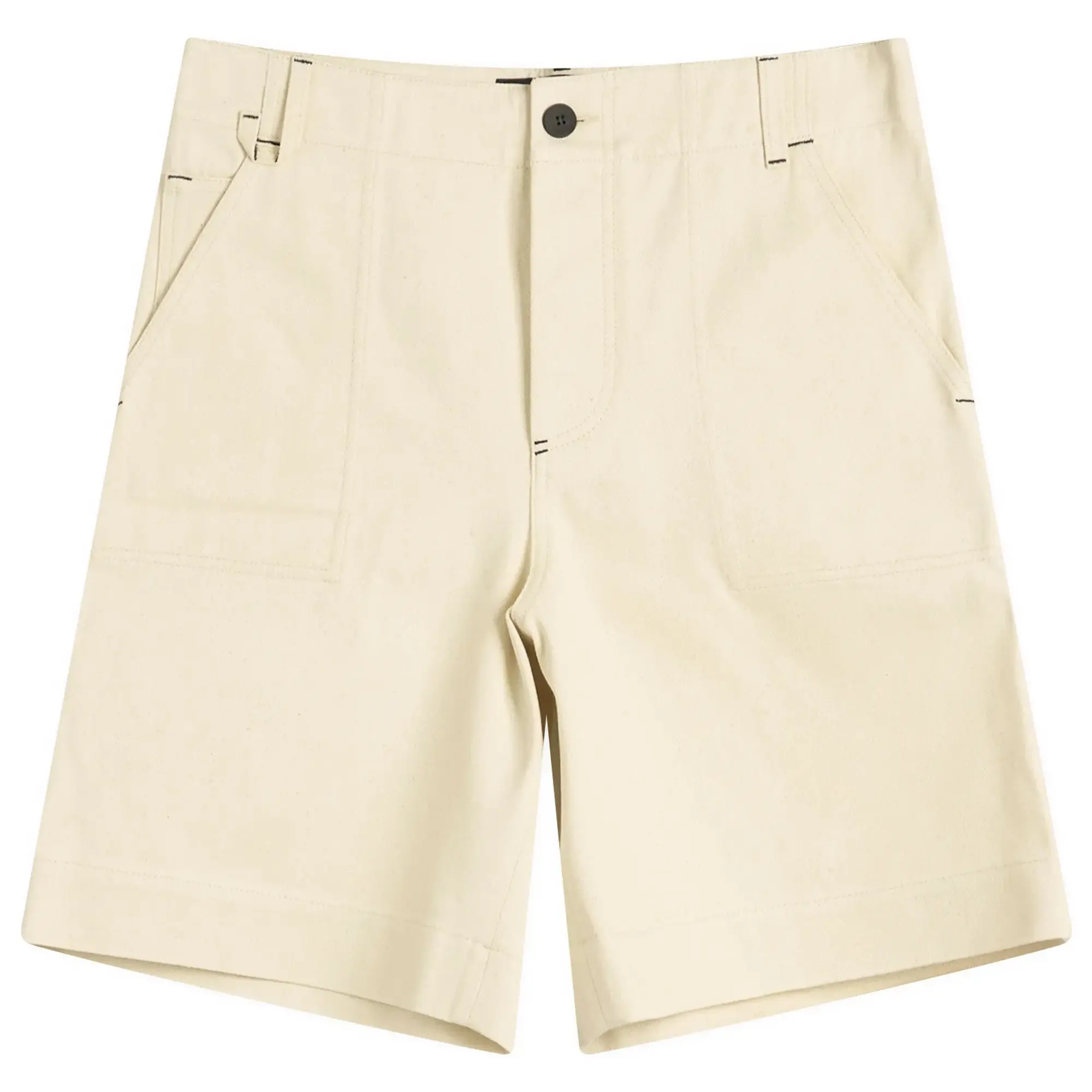 Jacquemus Men's Cotton Shorts Off-White