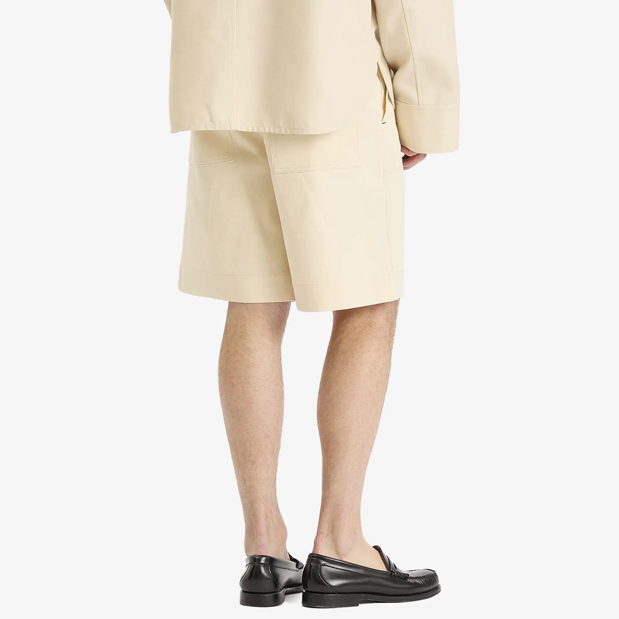 Jacquemus Men's Cotton Shorts Off-White