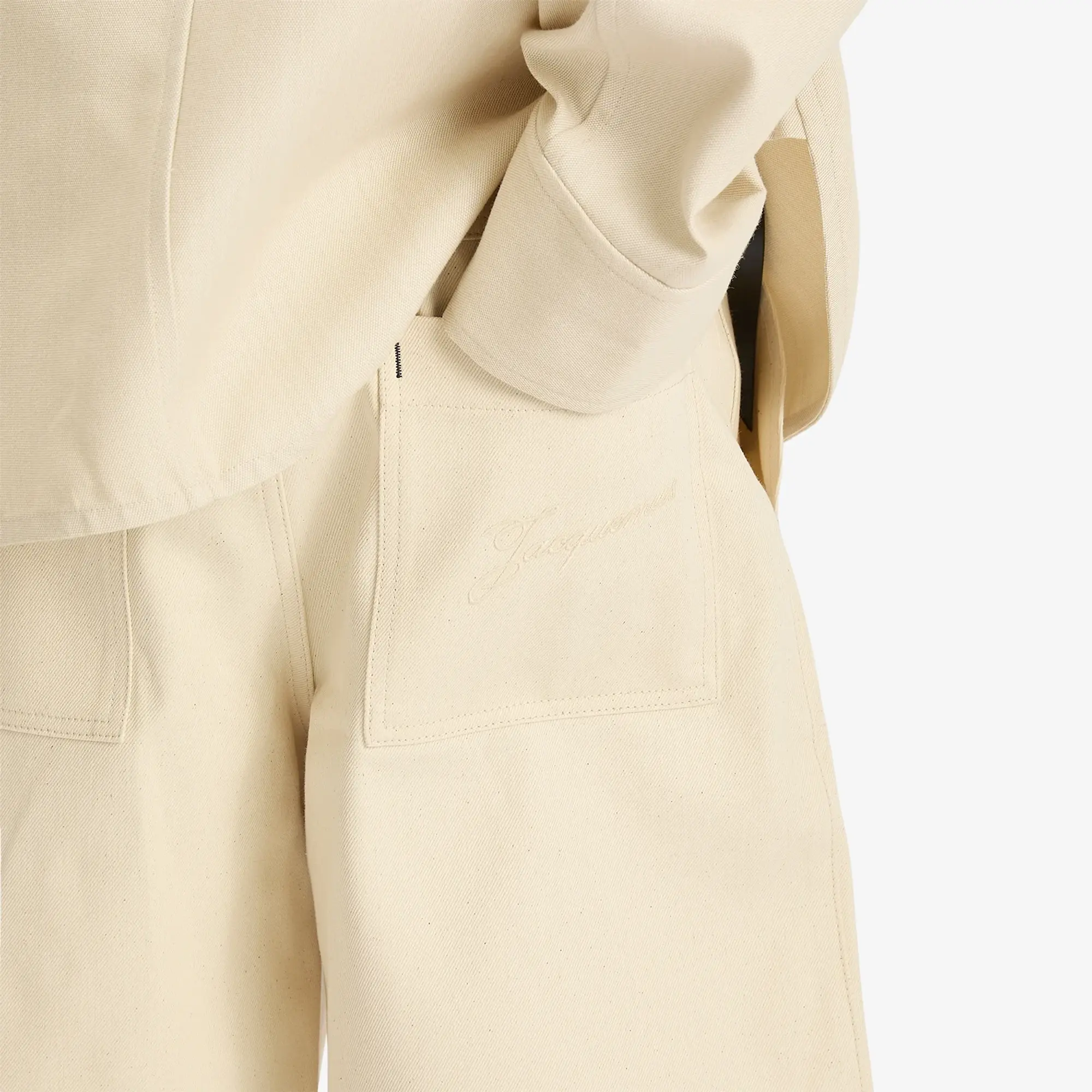 Jacquemus Men's Cotton Shorts Off-White
