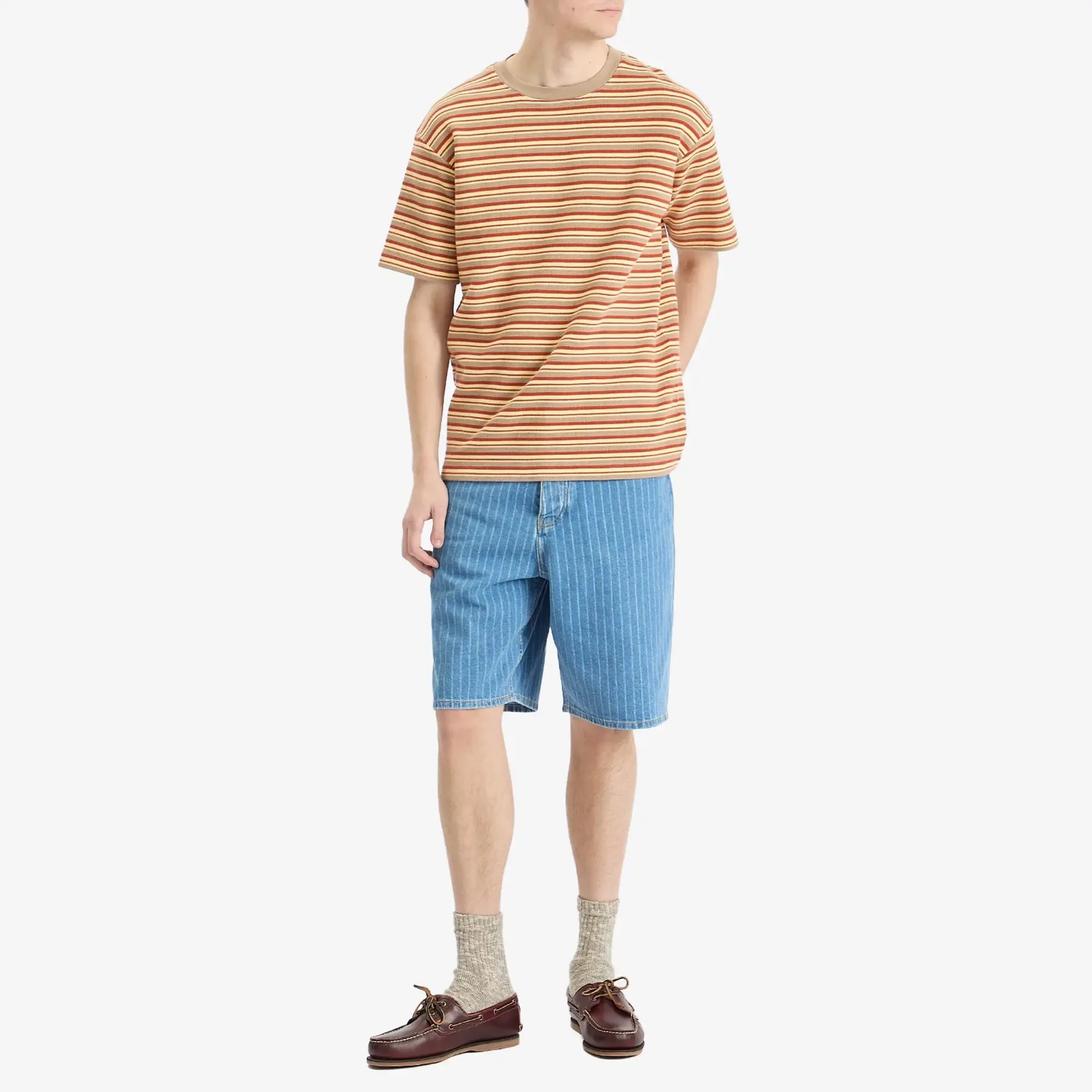 Drôle de Monsieur Men's Striped T-Shirt Banana