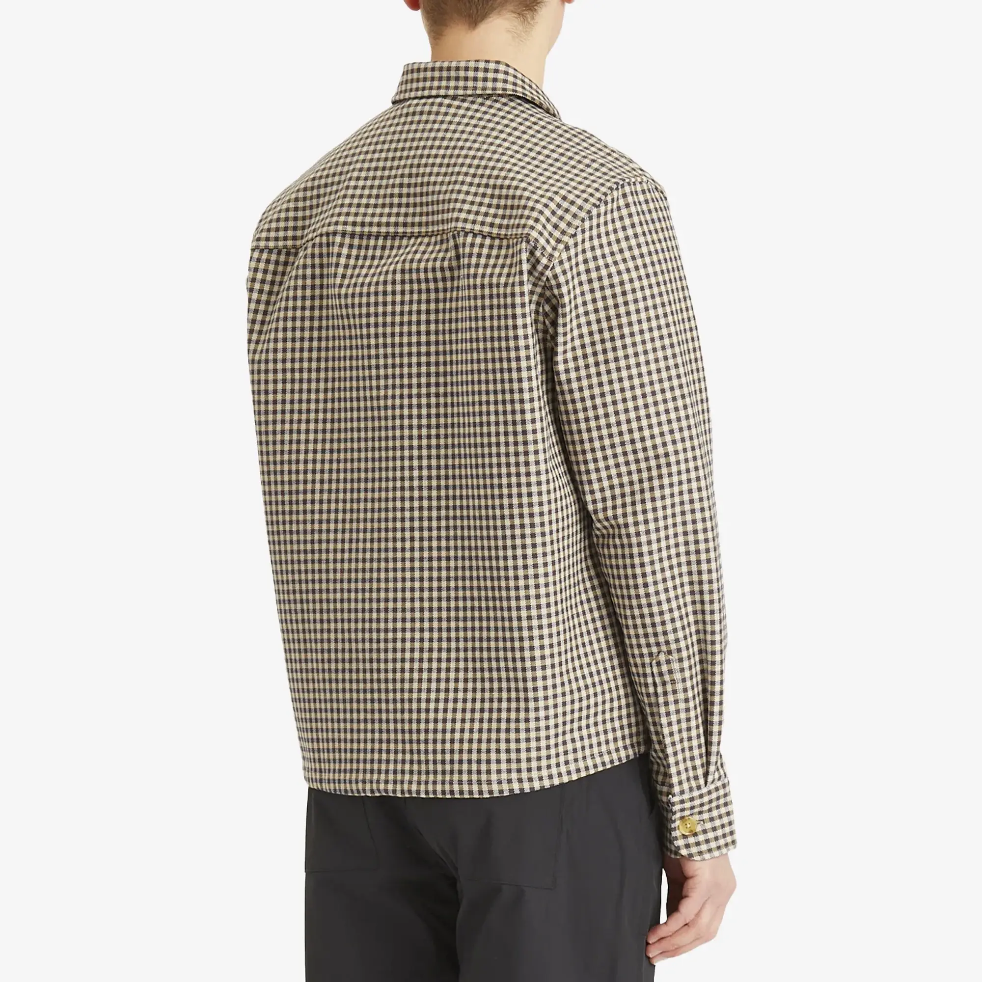 Foret Men's Cabin Zip Shirt Jacket Brown Check