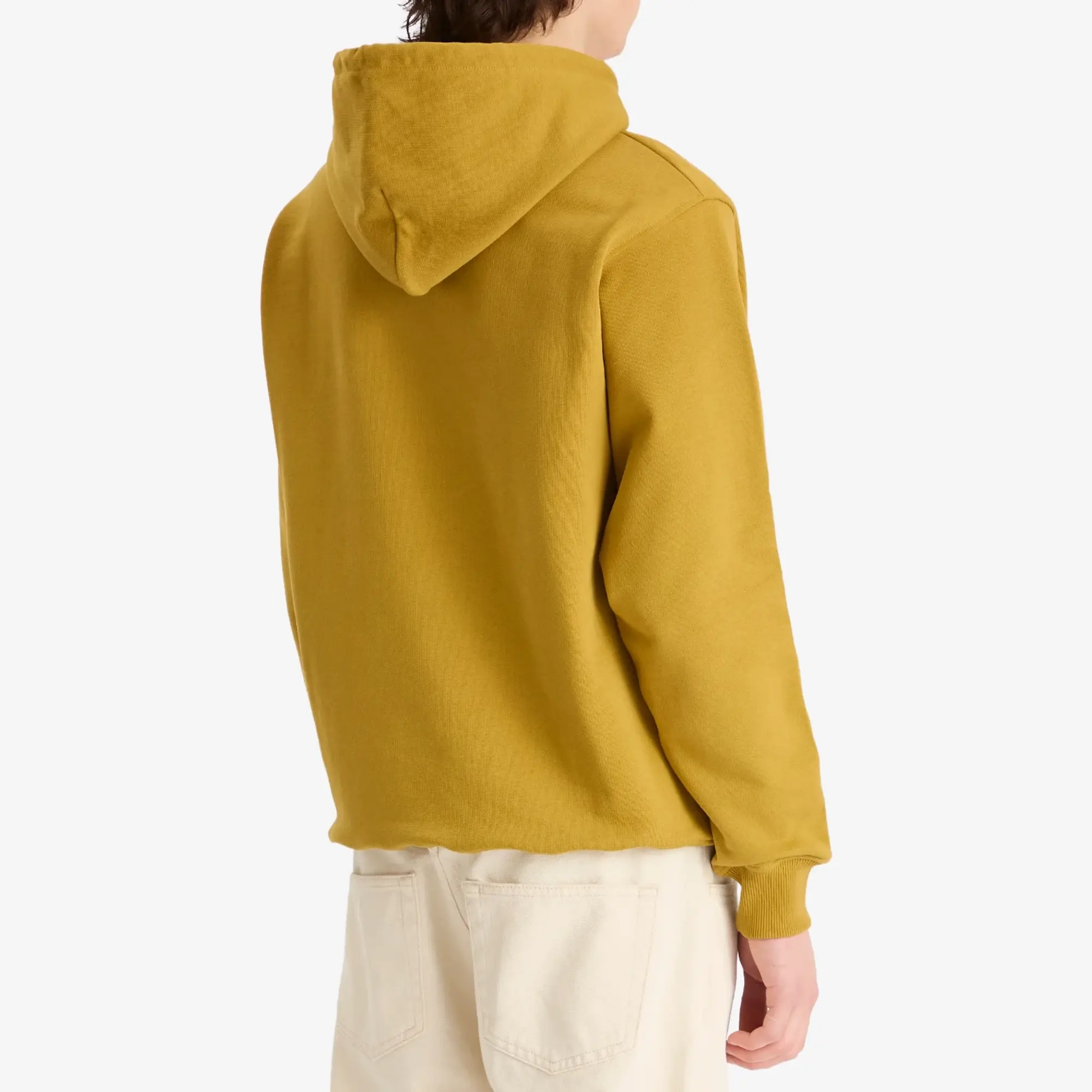 Drôle de Monsieur Men's Small Not From Paris Madame Slogan Hoodie Mustard