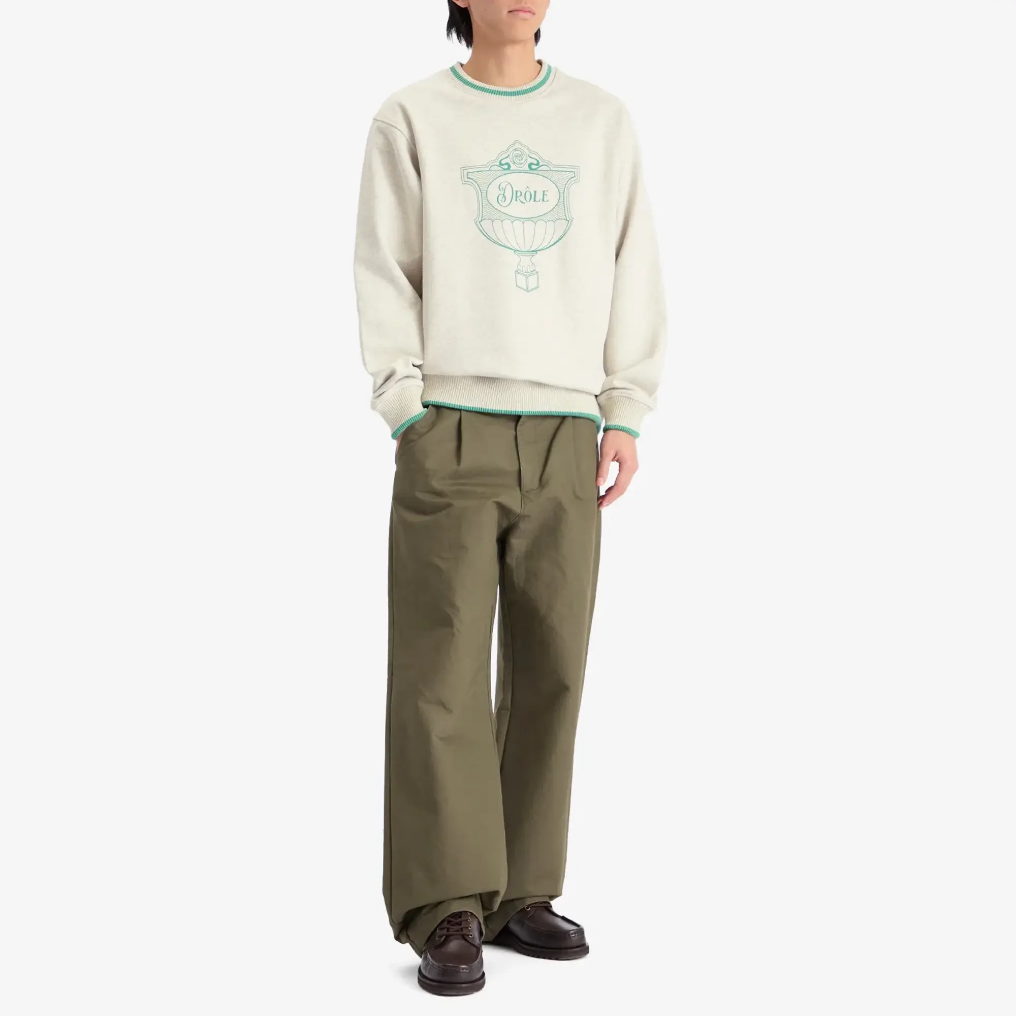 Drôle de Monsieur Men's Drole Cup Sweatshirt Grey