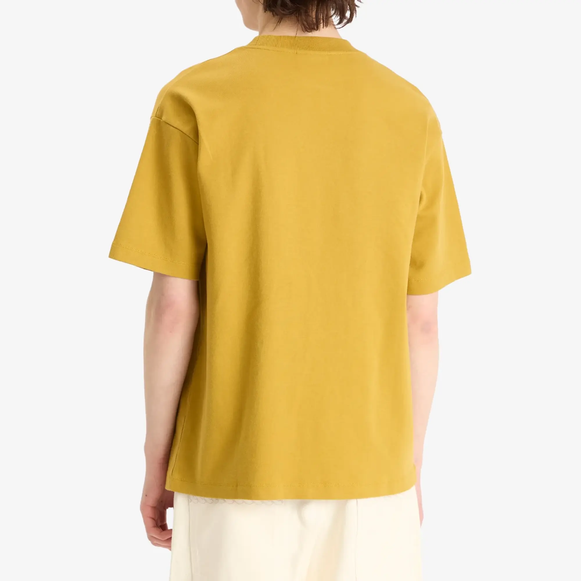 Drôle de Monsieur Men's Small Not From Paris Madame Slogan T-Shirt Mustard