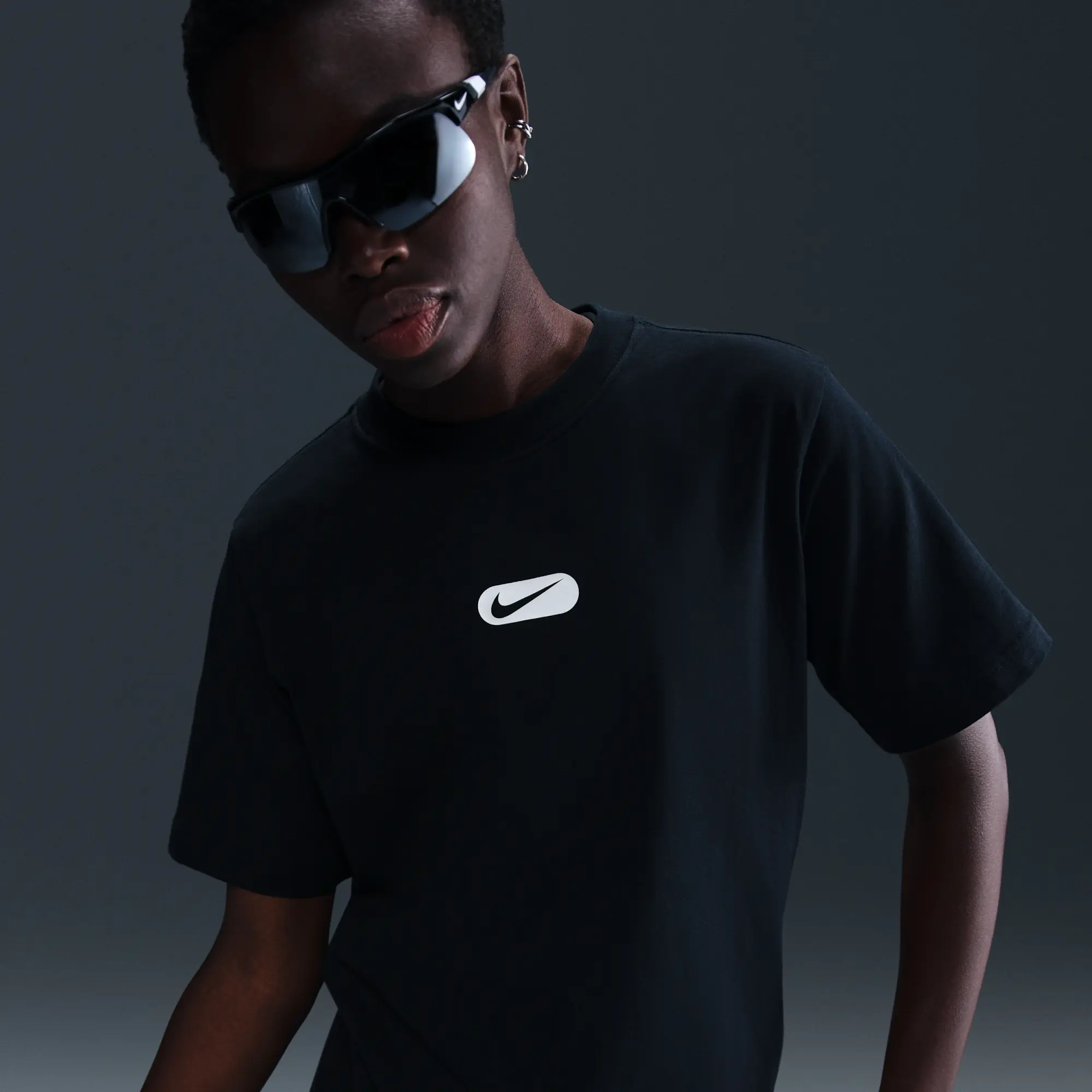 Nike Sportswear Club Women's Short-Sleeve T-Shirt - Black - Cotton