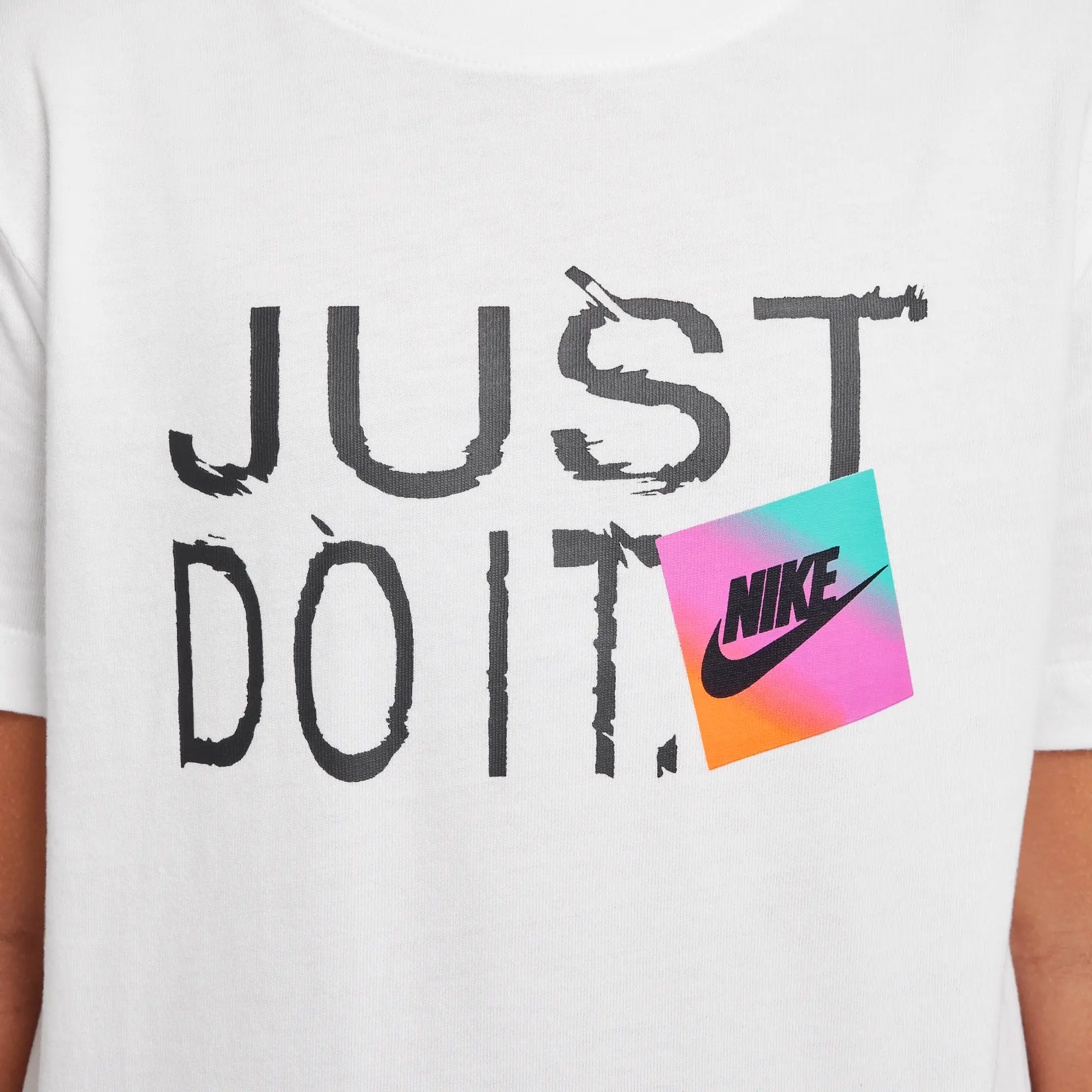 Nike Sportswear Older Kids' T-Shirt - White - Cotton