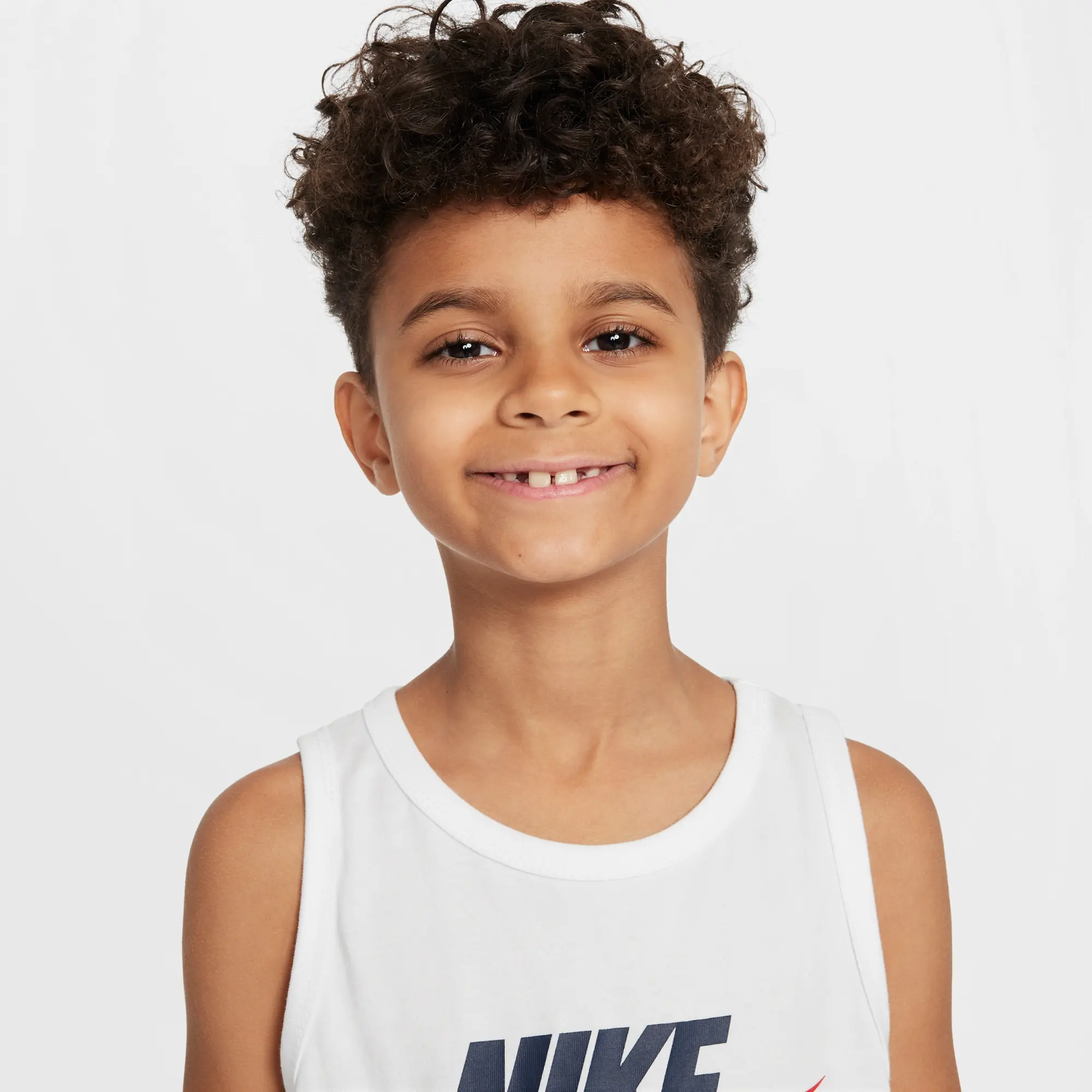 Nike Sportswear Older Kids' Tank Top - White - Cotton