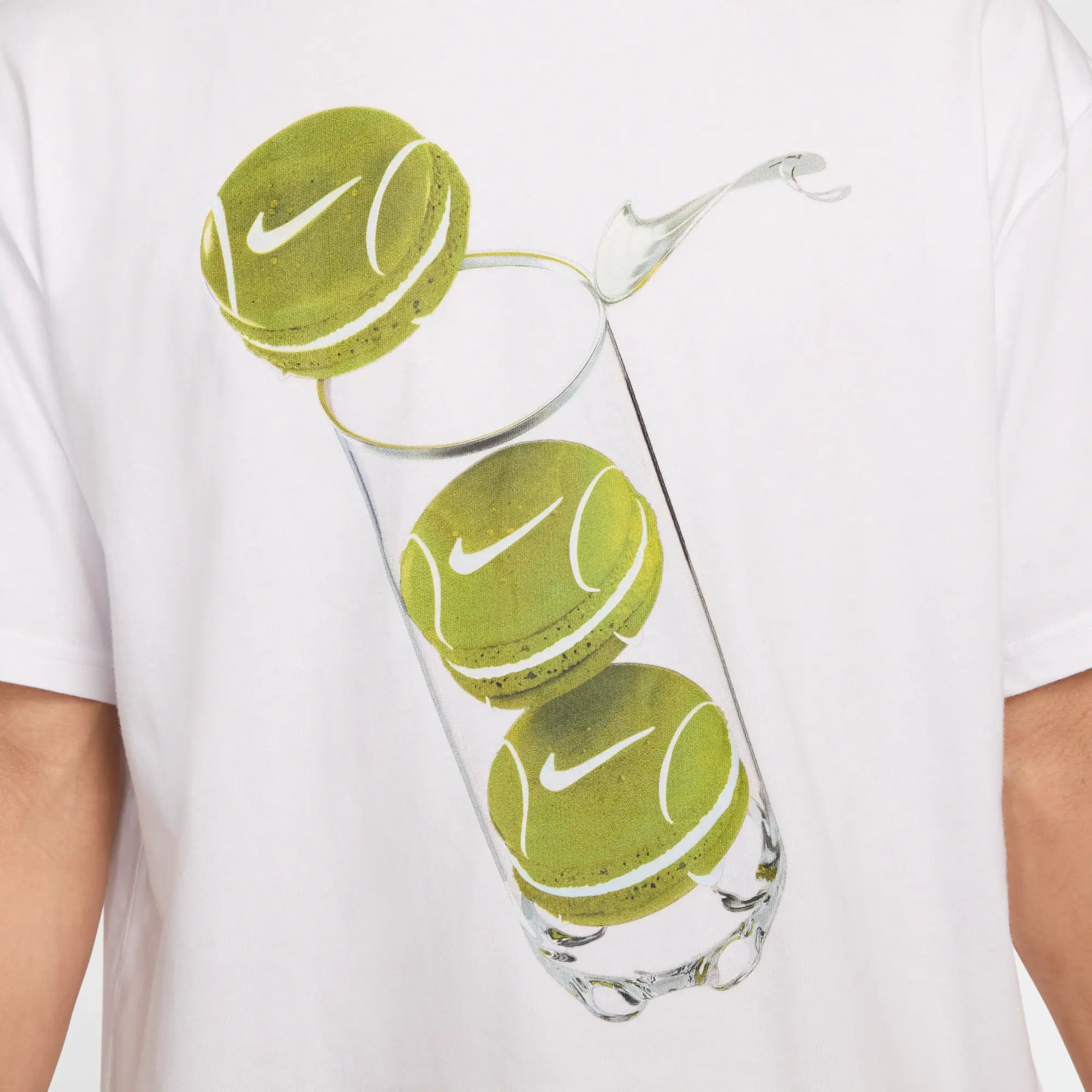 NikeCourt Men's Max90 Tennis T-Shirt - White - Cotton