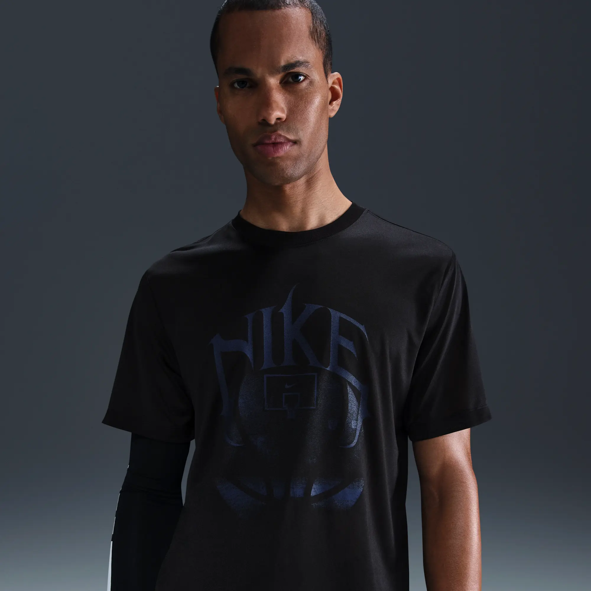 Nike Men's Dri-FIT Basketball T-Shirt - Black - Polyester