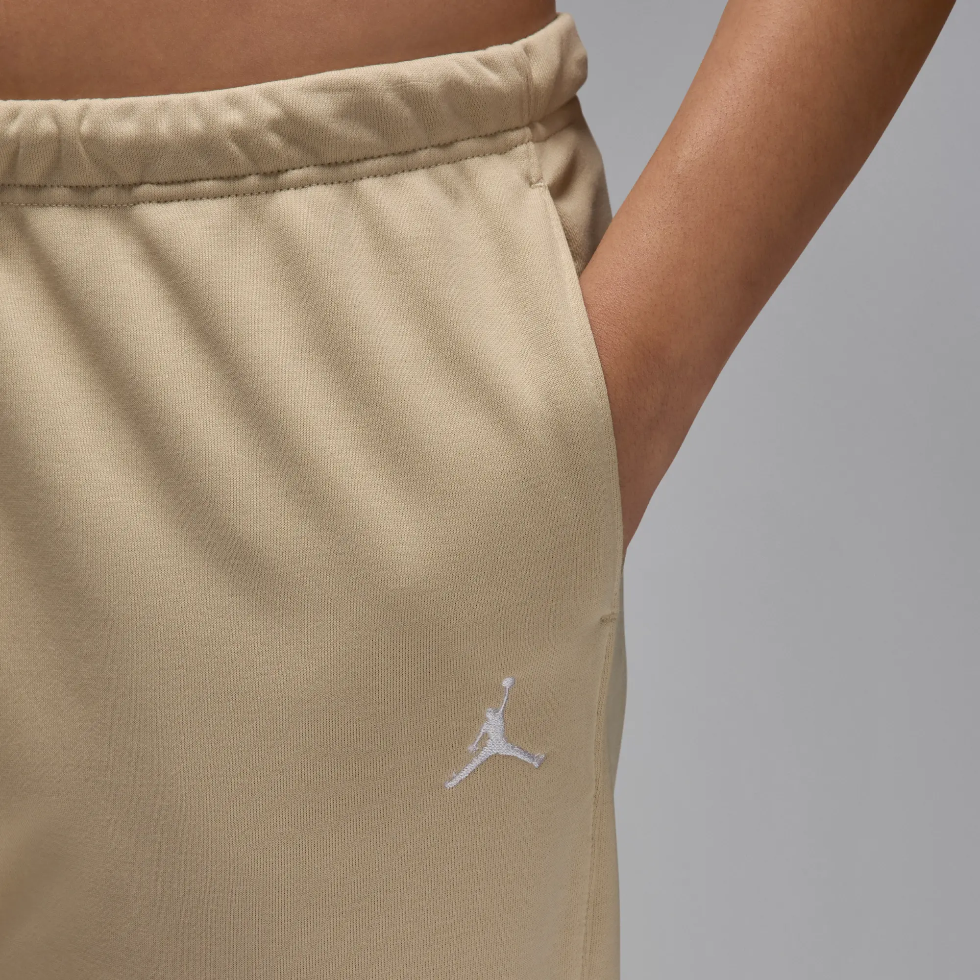 Nike Jordan Brooklyn Fleece Women's French Terry Trousers - Brown - Cotton/Polyester
