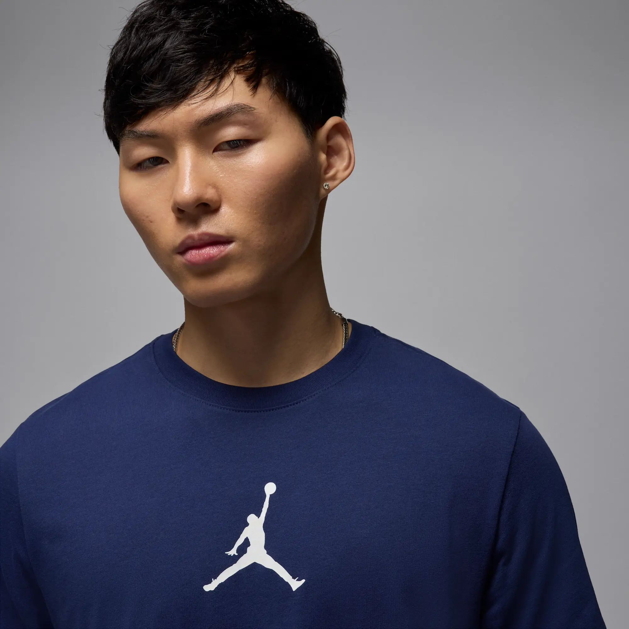 Nike Jordan Jumpman Men's T-Shirt - Blue - Cotton/Polyester