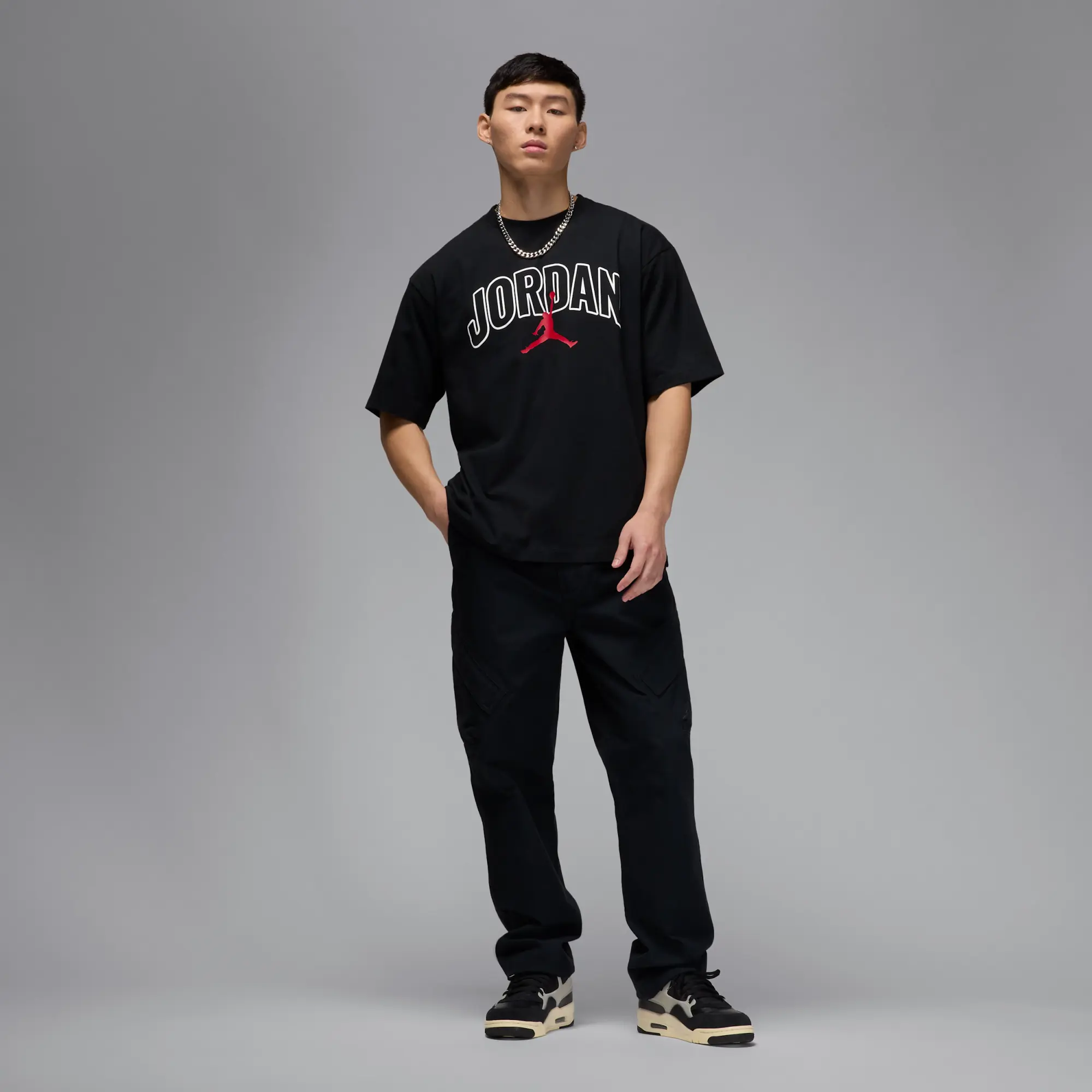 Nike Jordan Brooklyn Men's T-Shirt - Black - Cotton