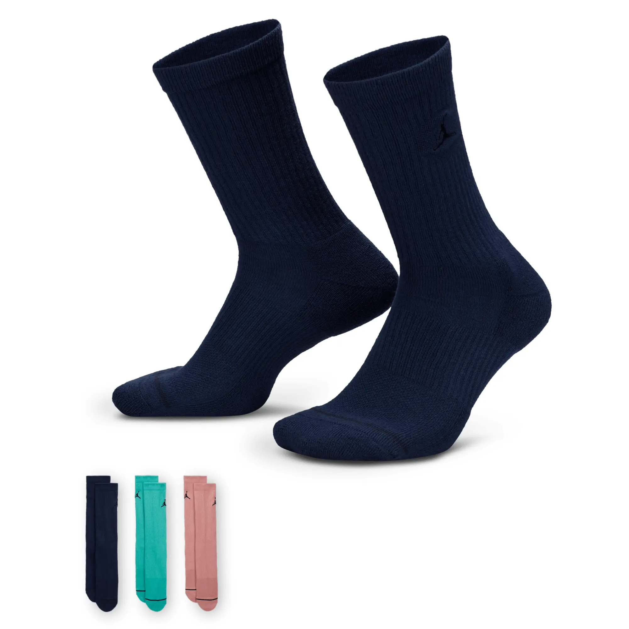 Nike Jordan Everyday Crew Socks (3 pairs) - Multi-Colour