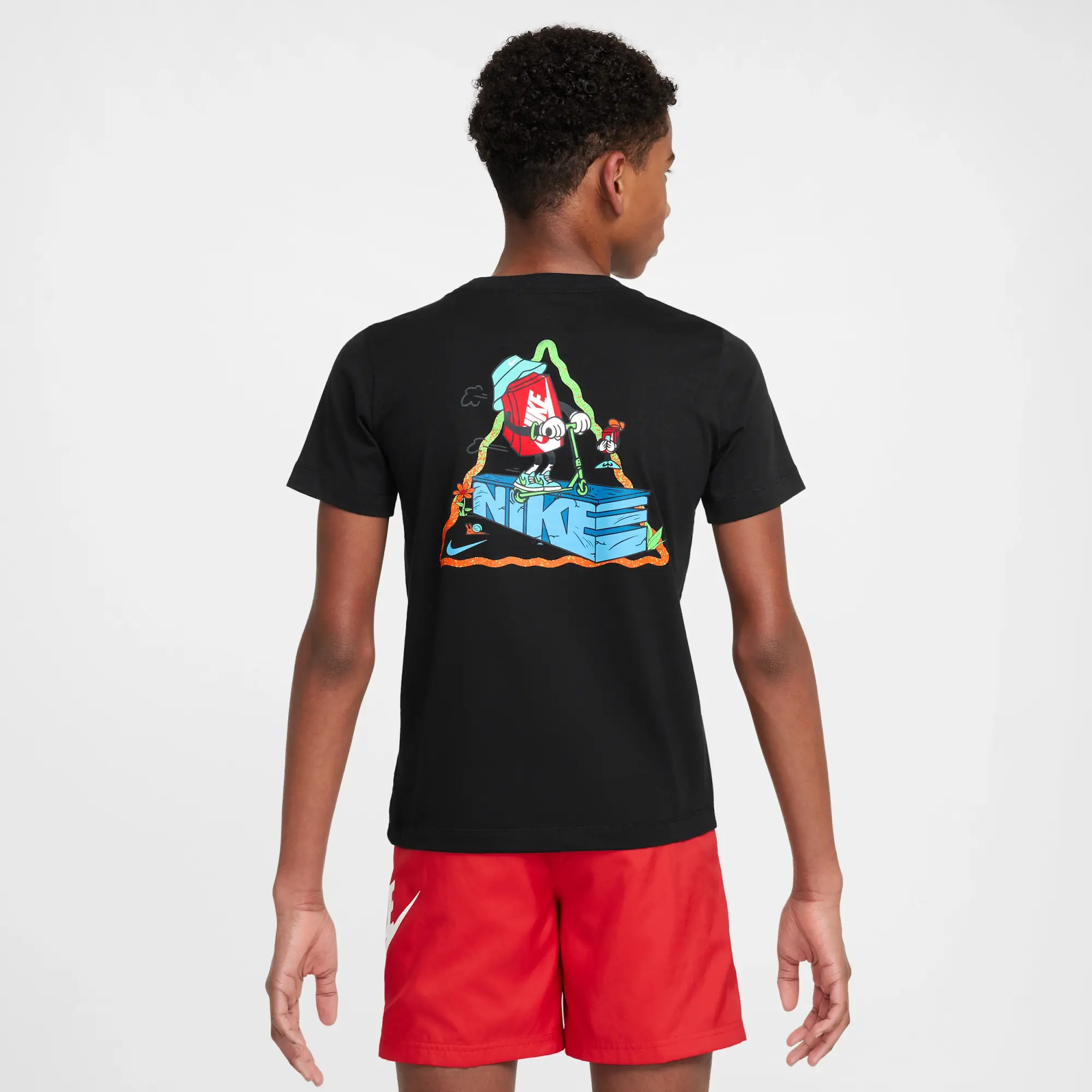 Nike Sportswear Older Kids' T-Shirt - Black - Cotton