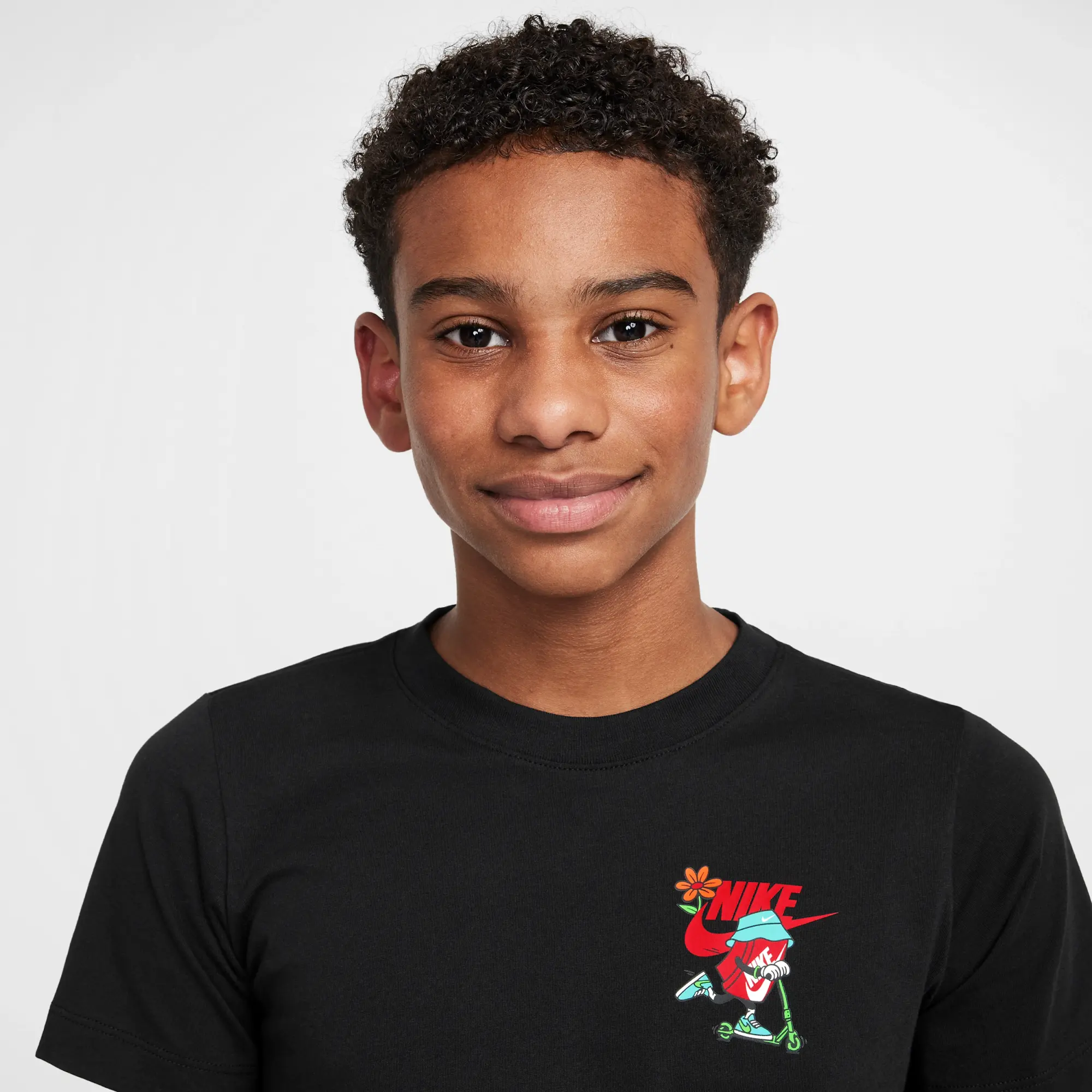 Nike Sportswear Older Kids' T-Shirt - Black - Cotton