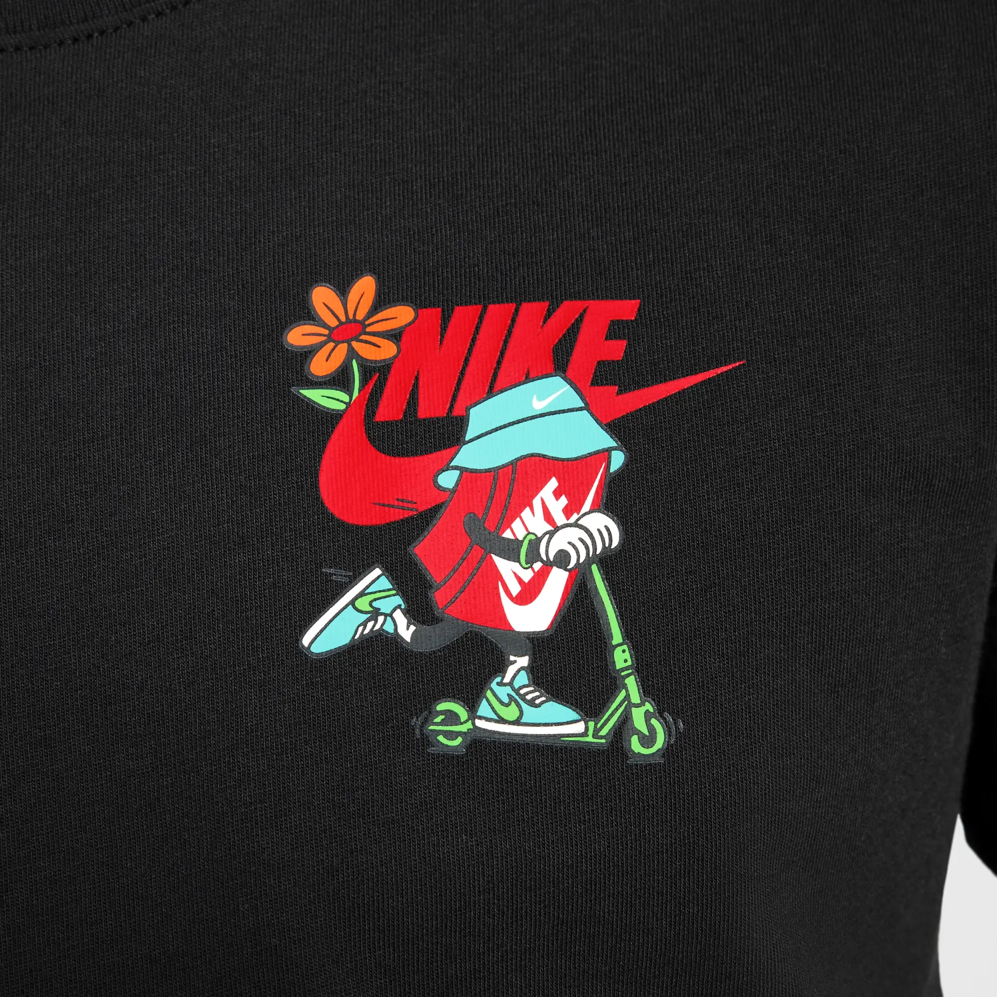 Nike Sportswear Older Kids' T-Shirt - Black - Cotton