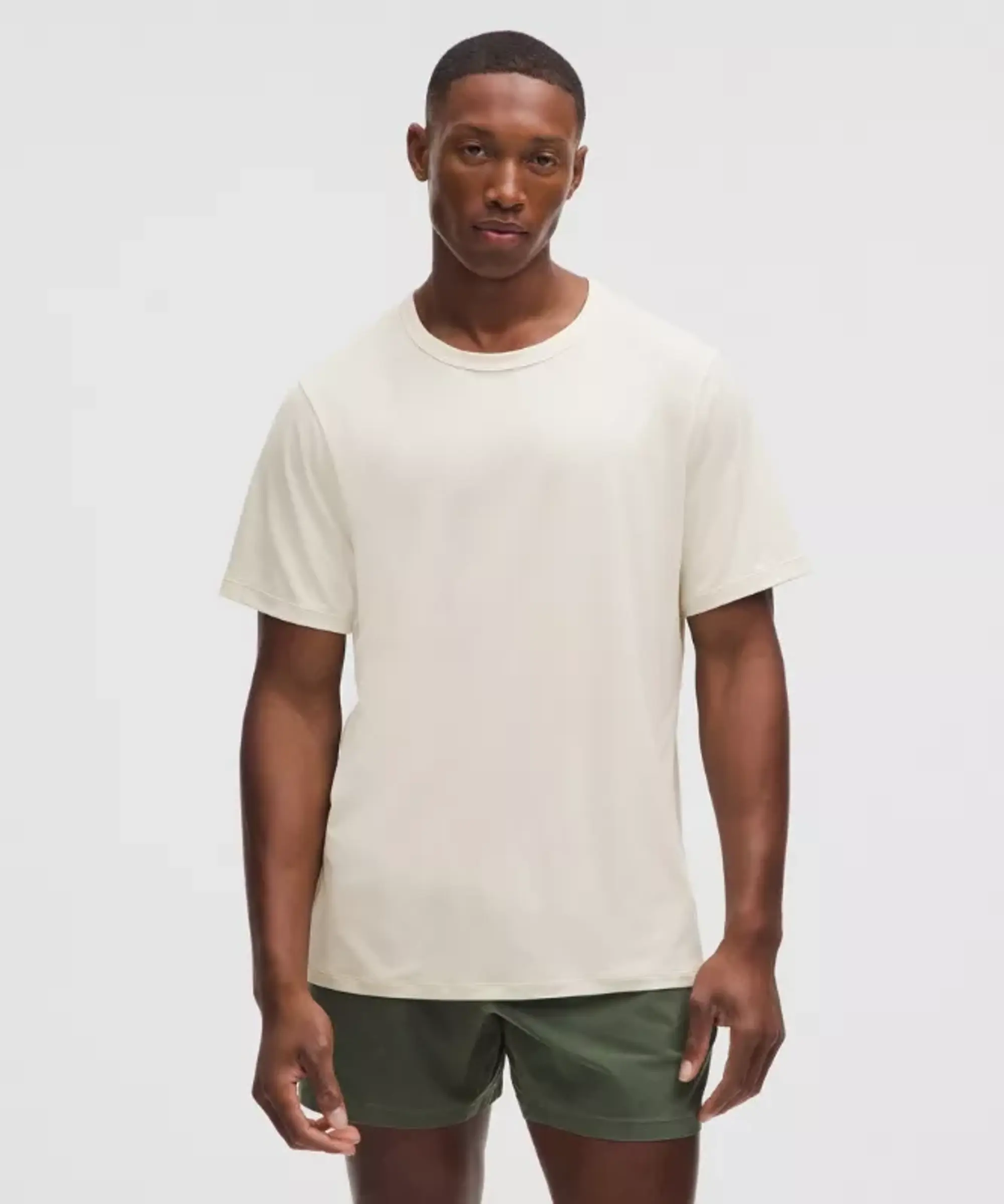 lululemon IE lululemon – Men's Mile Maker Run Crew Lightweight Short-Sleeve Shirt – Color White – Size M