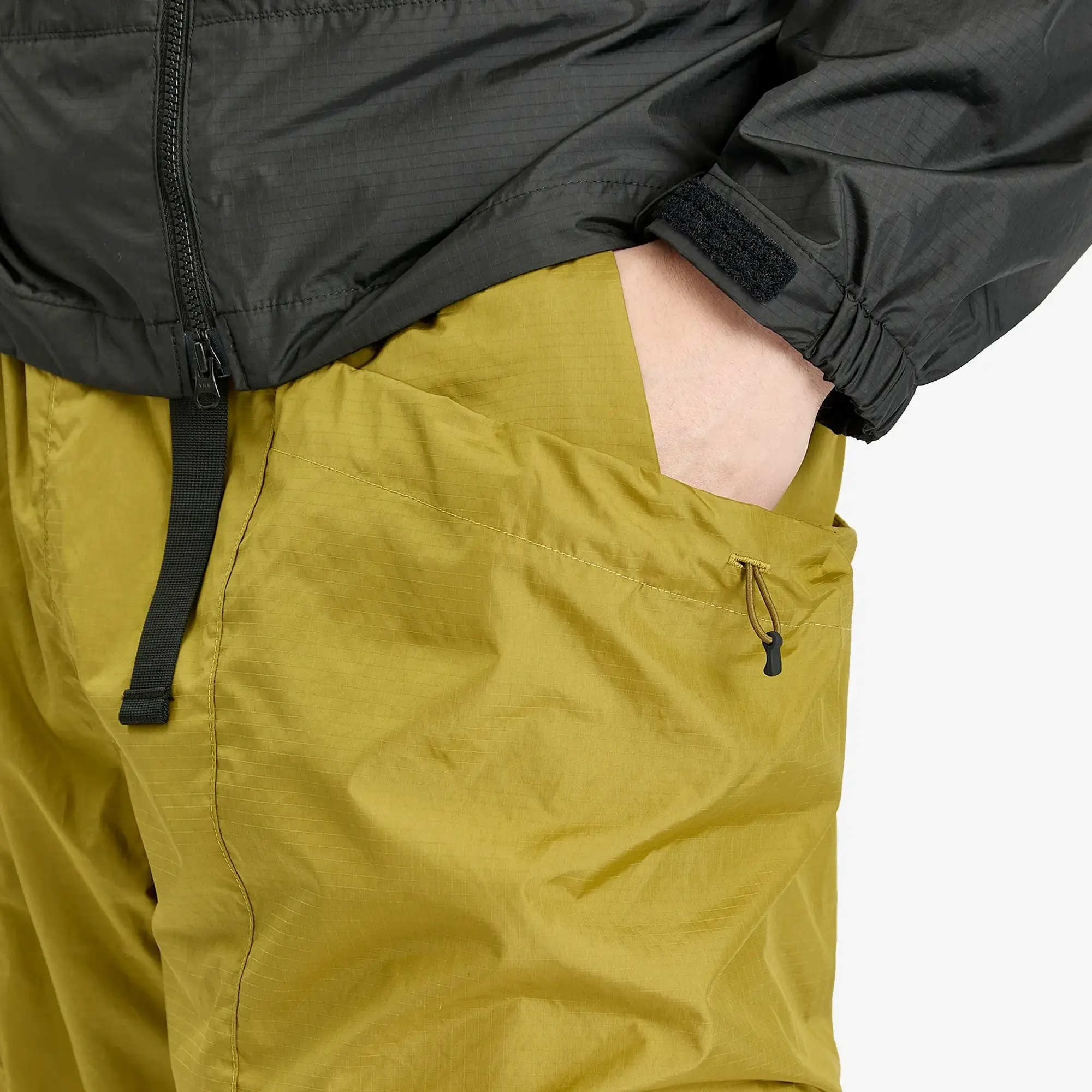 Goldwin Men's Ripstop Shorts Olive Yellow