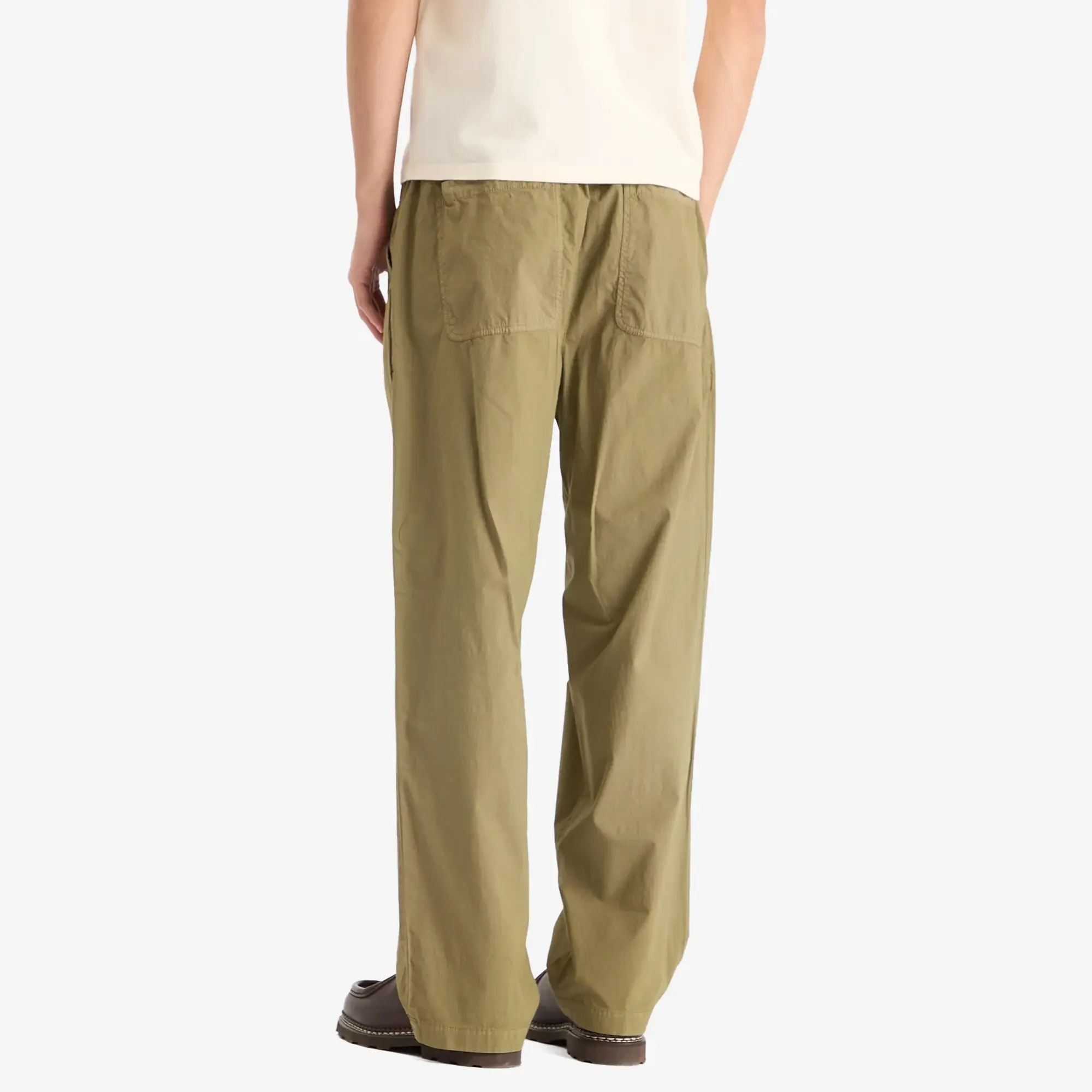 Folk Men's Drawcord Loose Trousers Sage