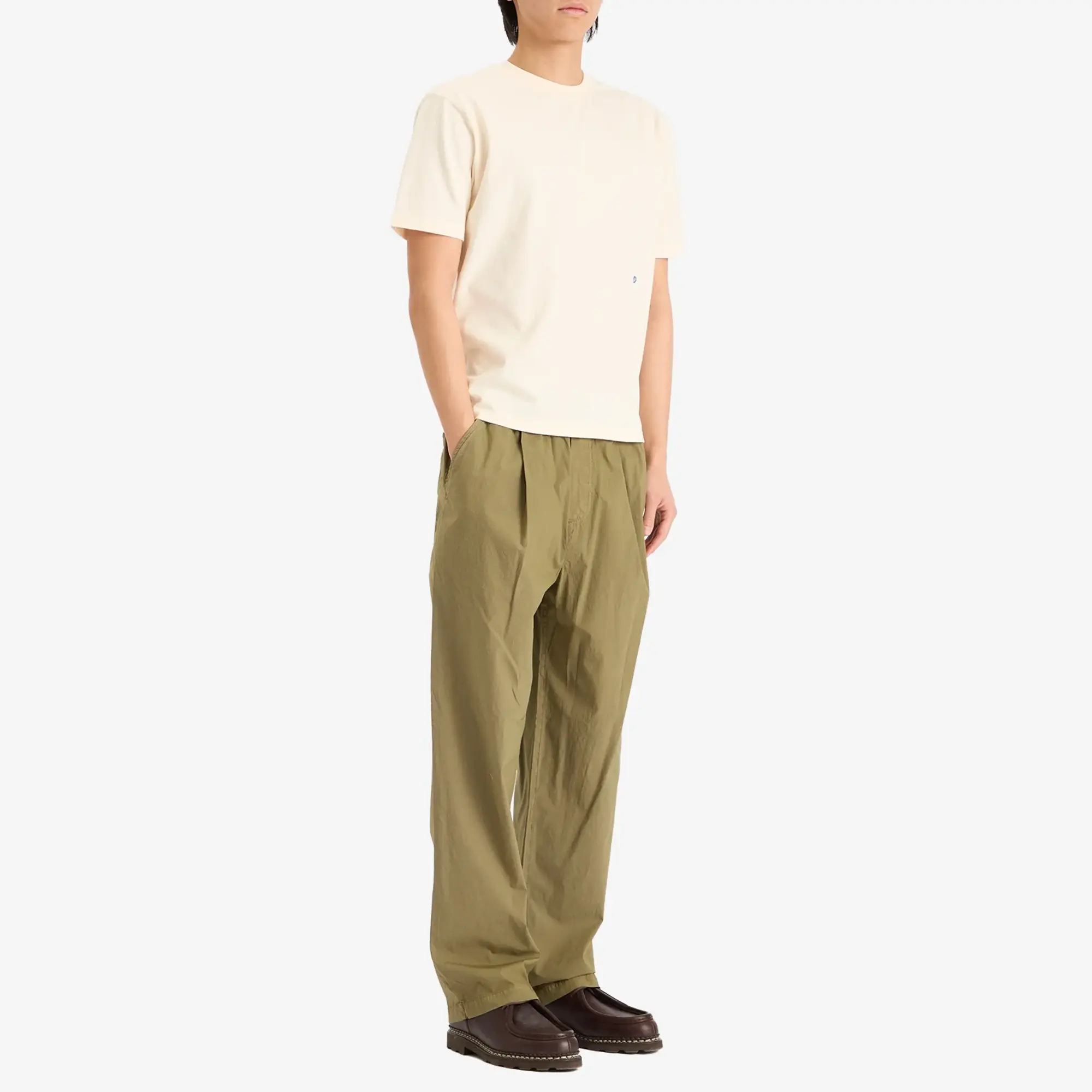 Folk Men's Drawcord Loose Trousers Sage
