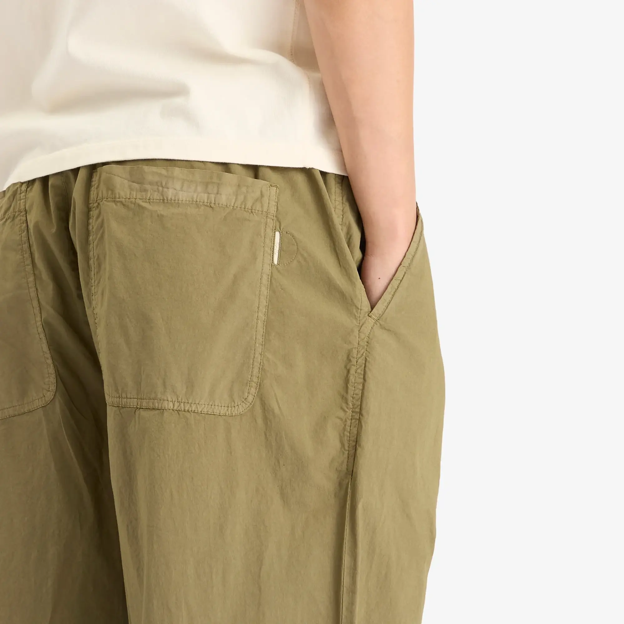 Folk Men's Drawcord Loose Trousers Sage