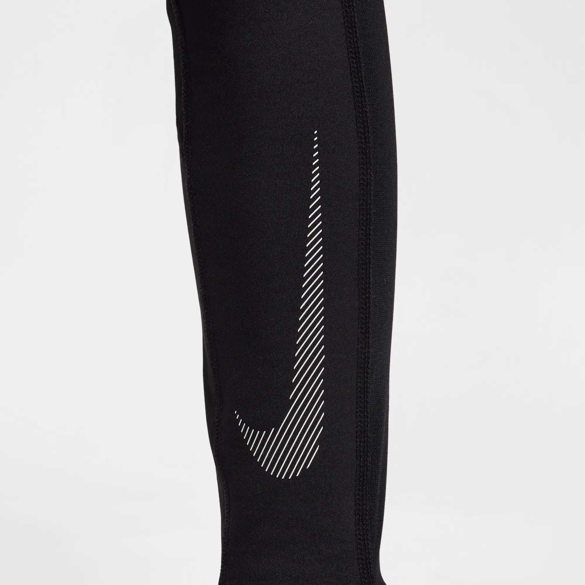 Nike Pro Girls' Mid-Rise Leggings - Black - Sustainable Materials