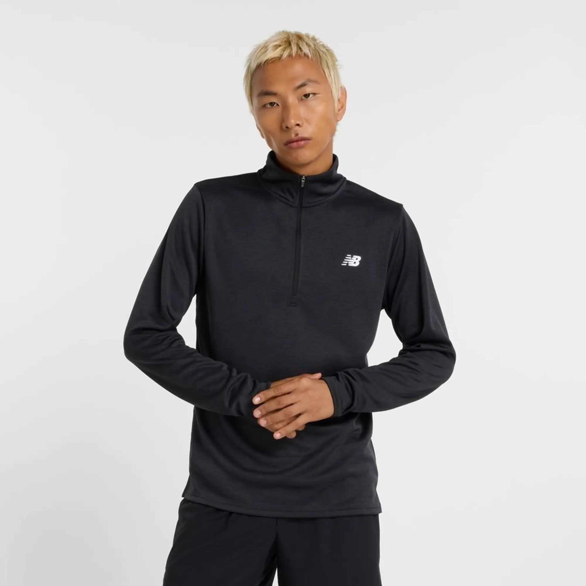 New Balance Running Shirt 1/4 Zip - ['Black']
