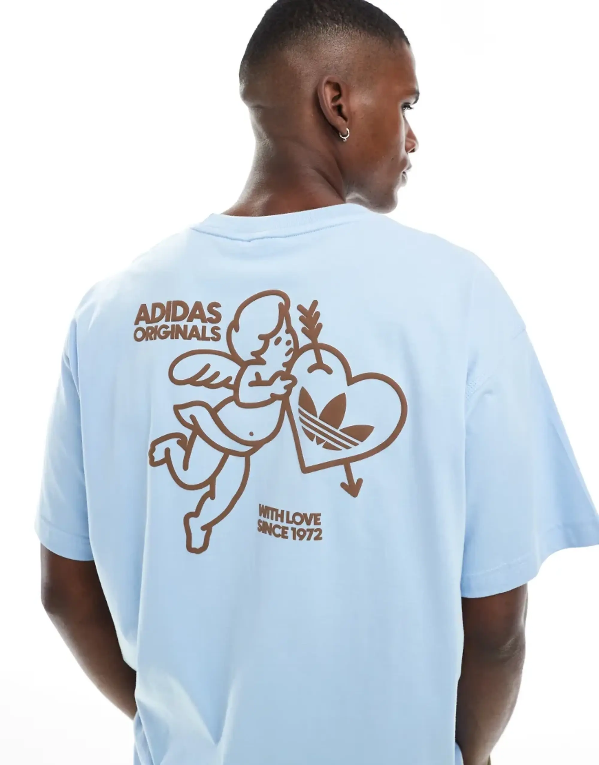 Adidas Originals Cupid Graphic T-Shirt In Blue
